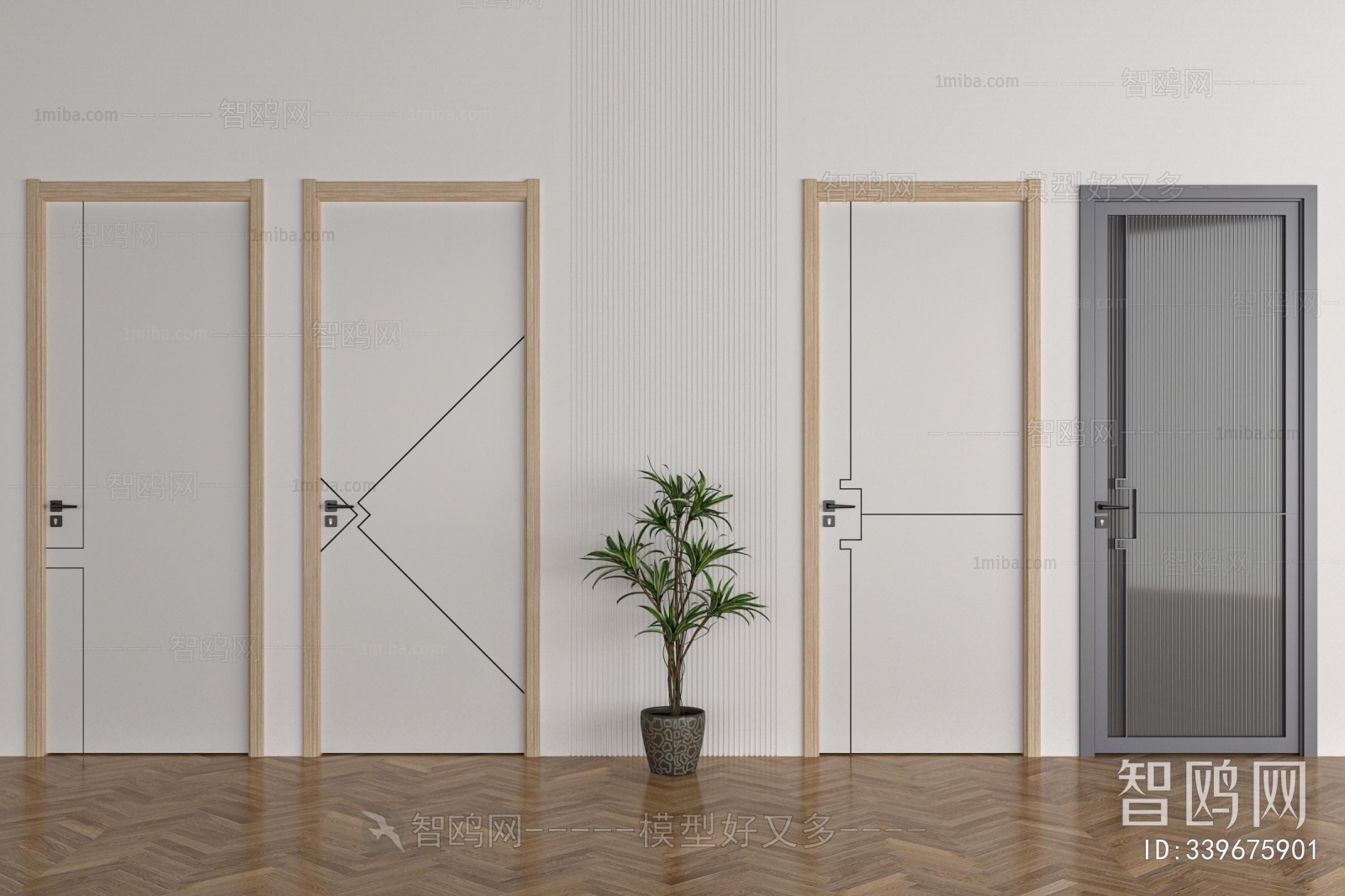 Modern Single Door