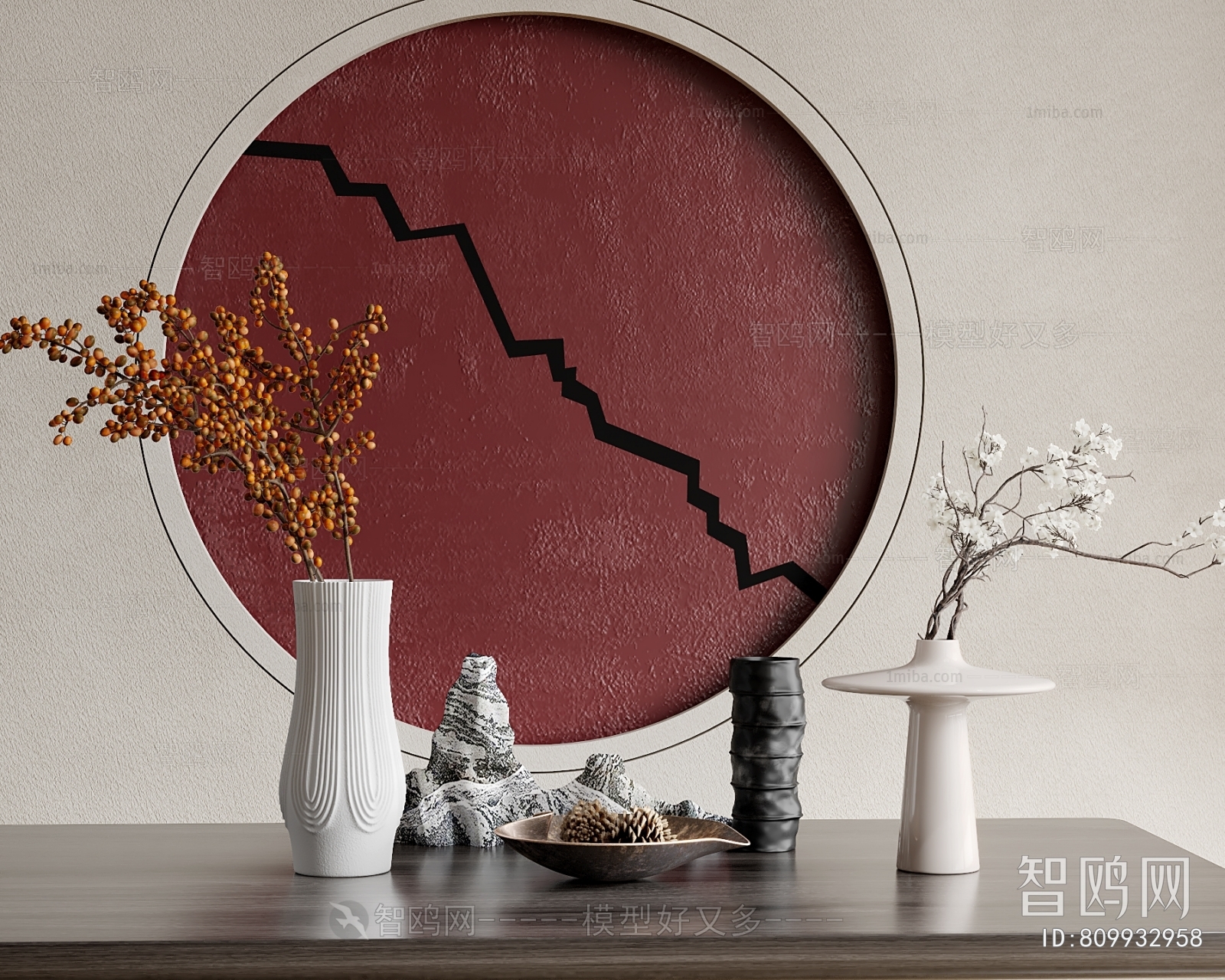 New Chinese Style Decorative Set