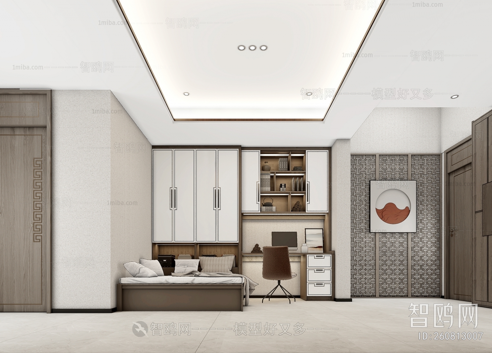 New Chinese Style Bedroom