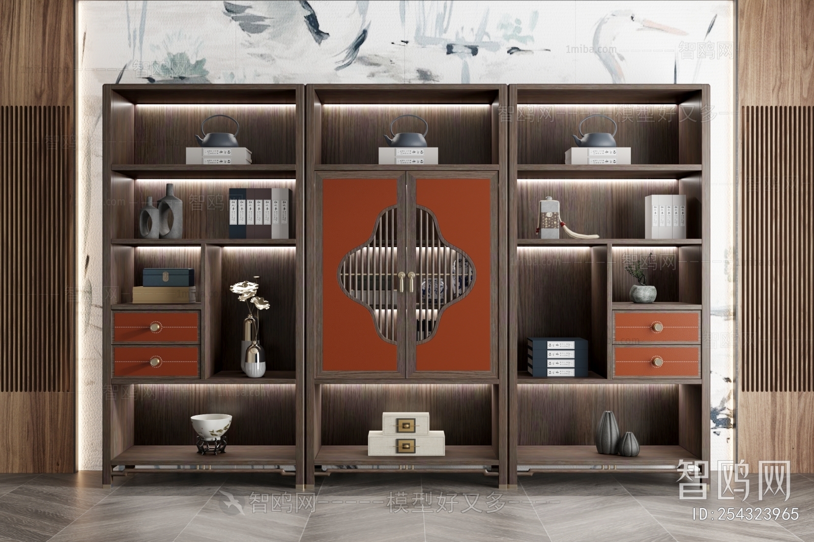 New Chinese Style Bookcase