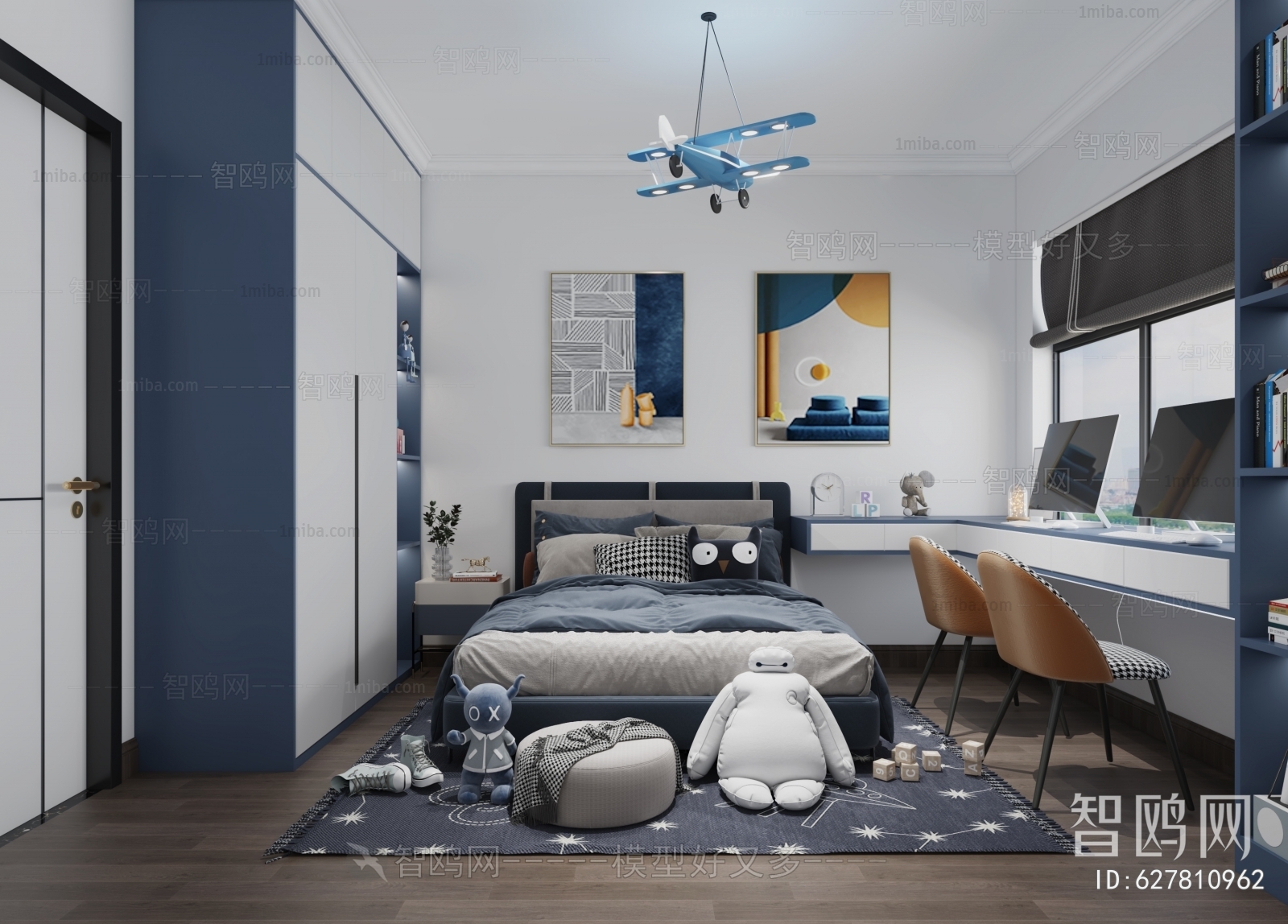 Modern Boy's Room And Son's Room