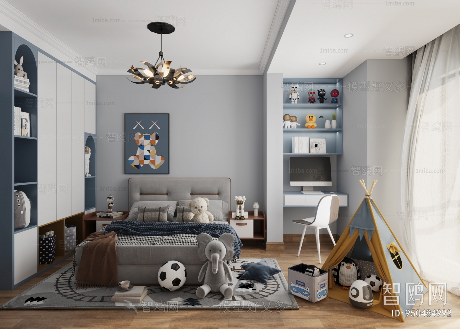 Modern Boy's Room And Son's Room