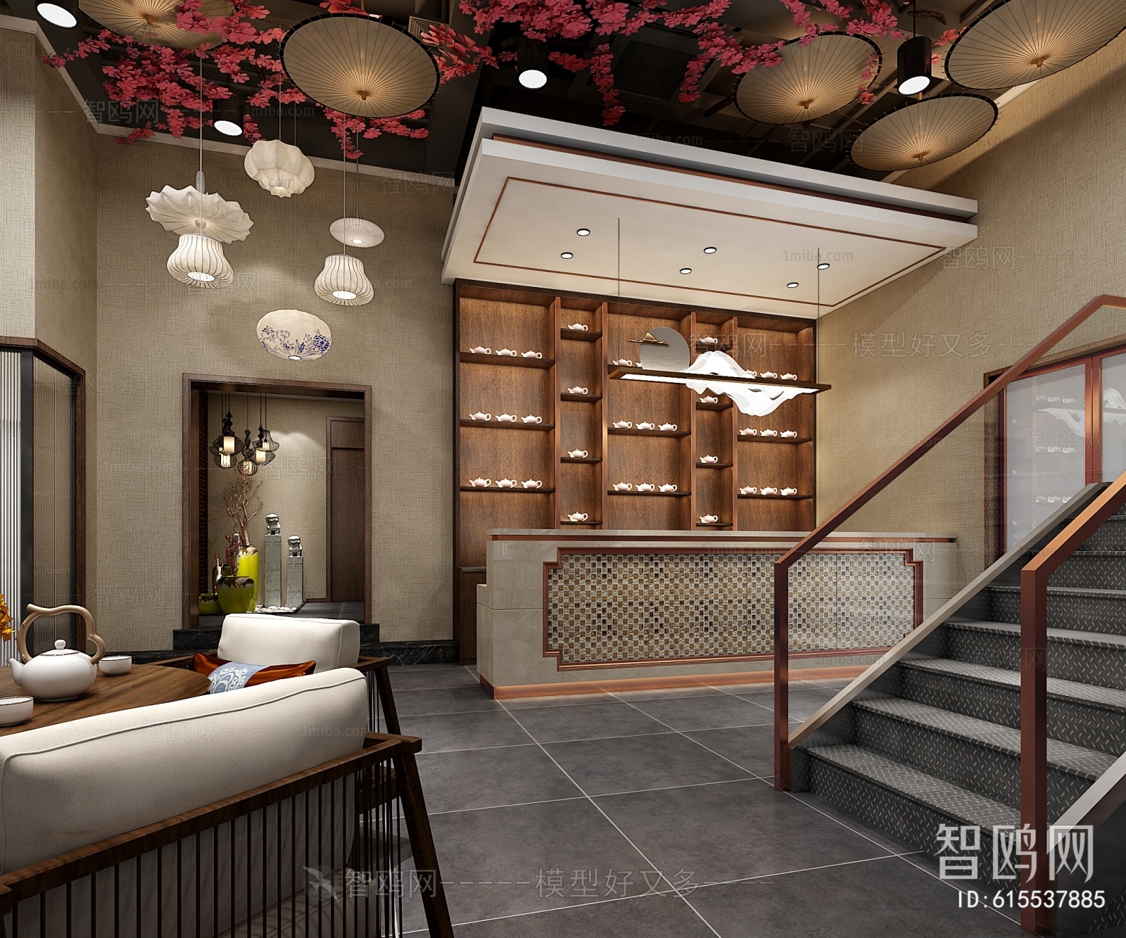 New Chinese Style Teahouse Tea House