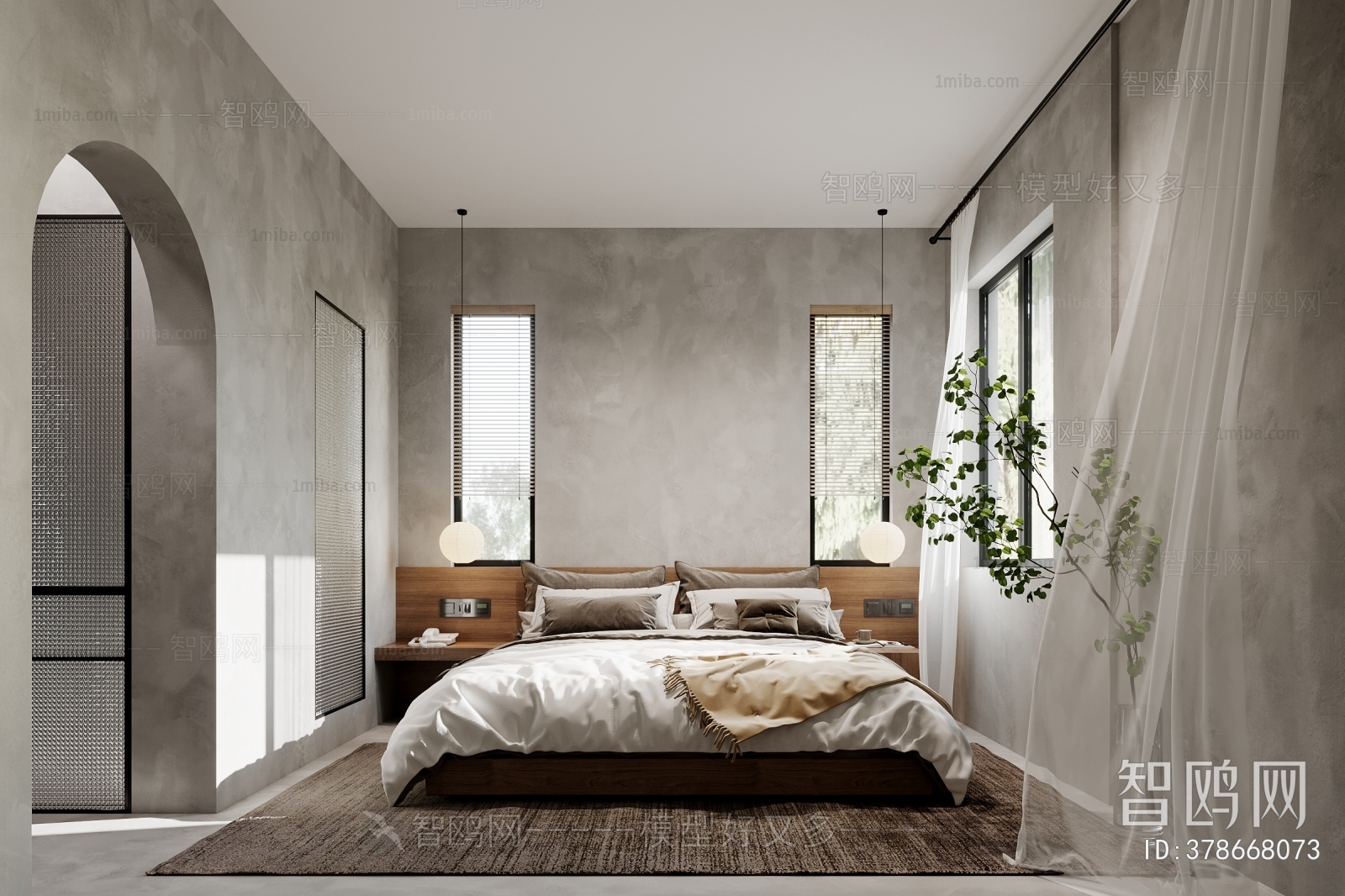 Wabi-sabi Style Bedroom