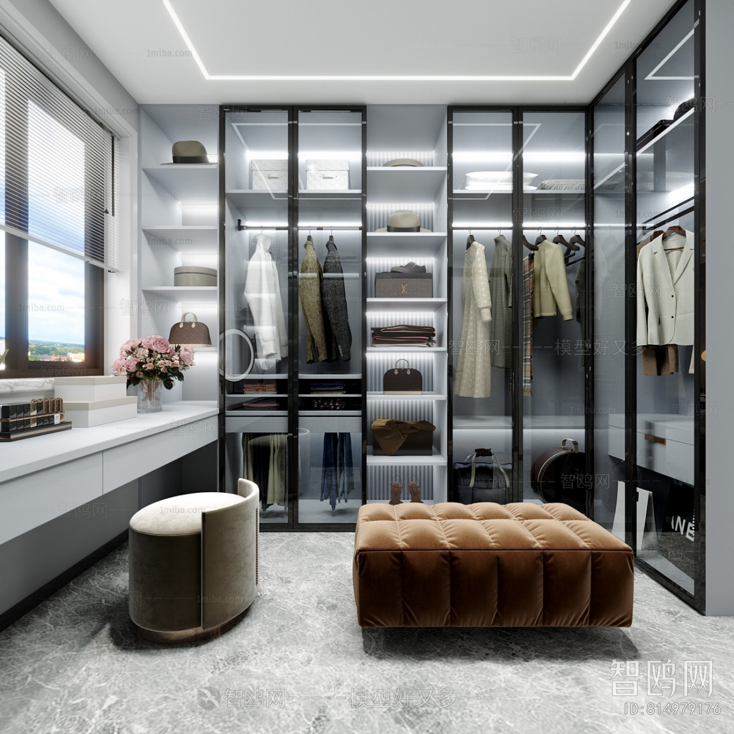 Modern Clothes Storage Area