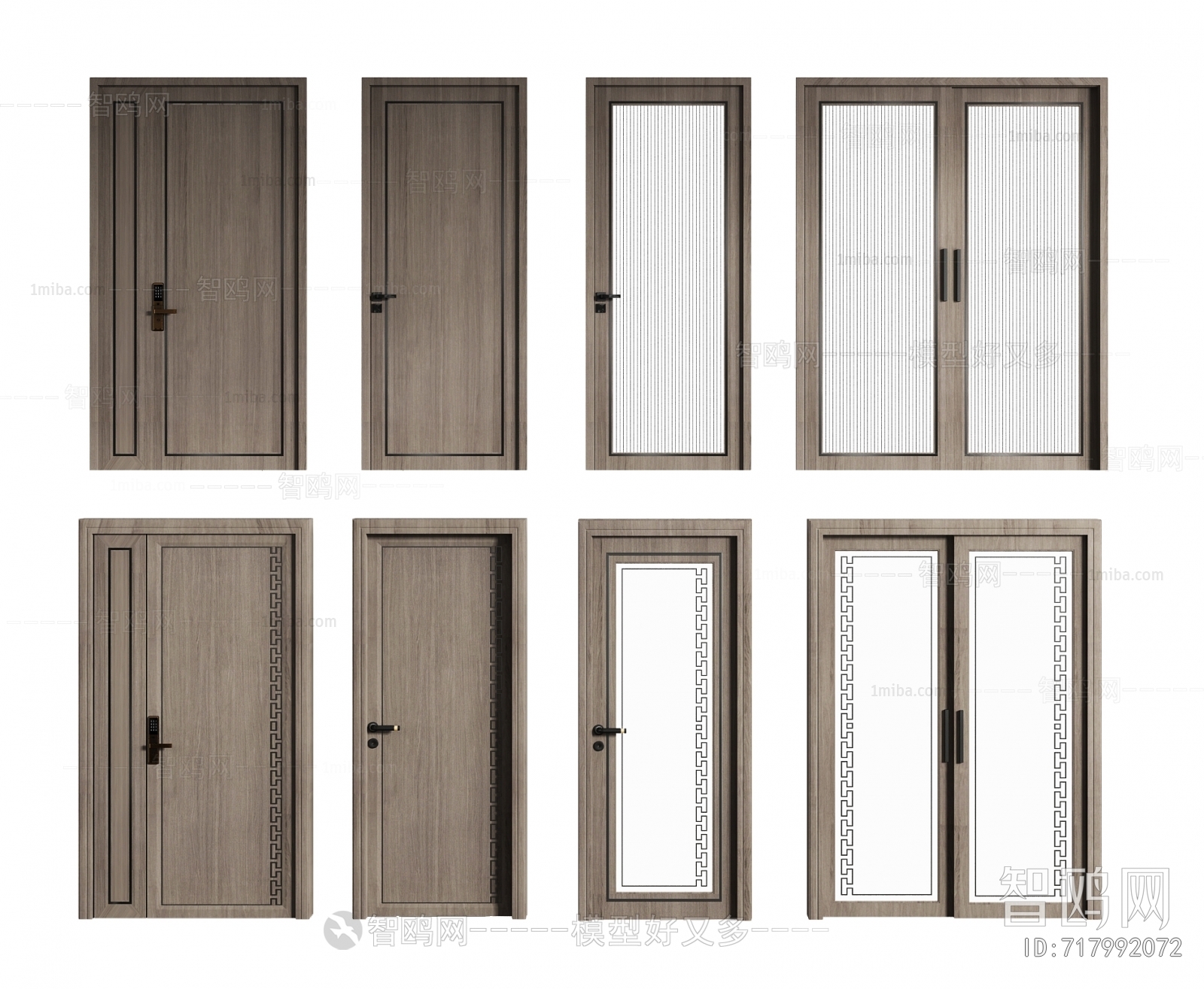 New Chinese Style Single Door