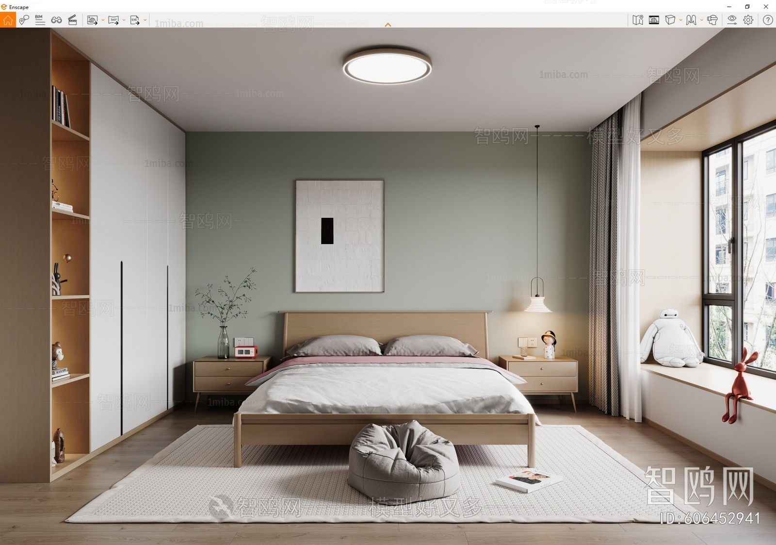 Modern Nordic Style Bedroom