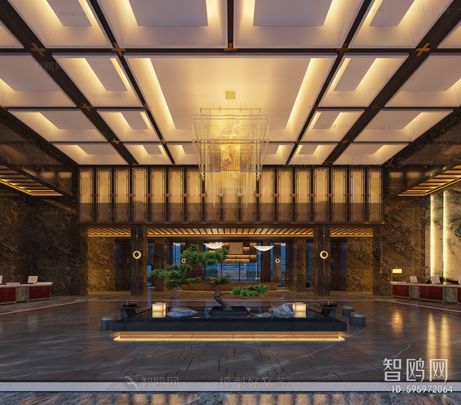 New Chinese Style Lobby Hall