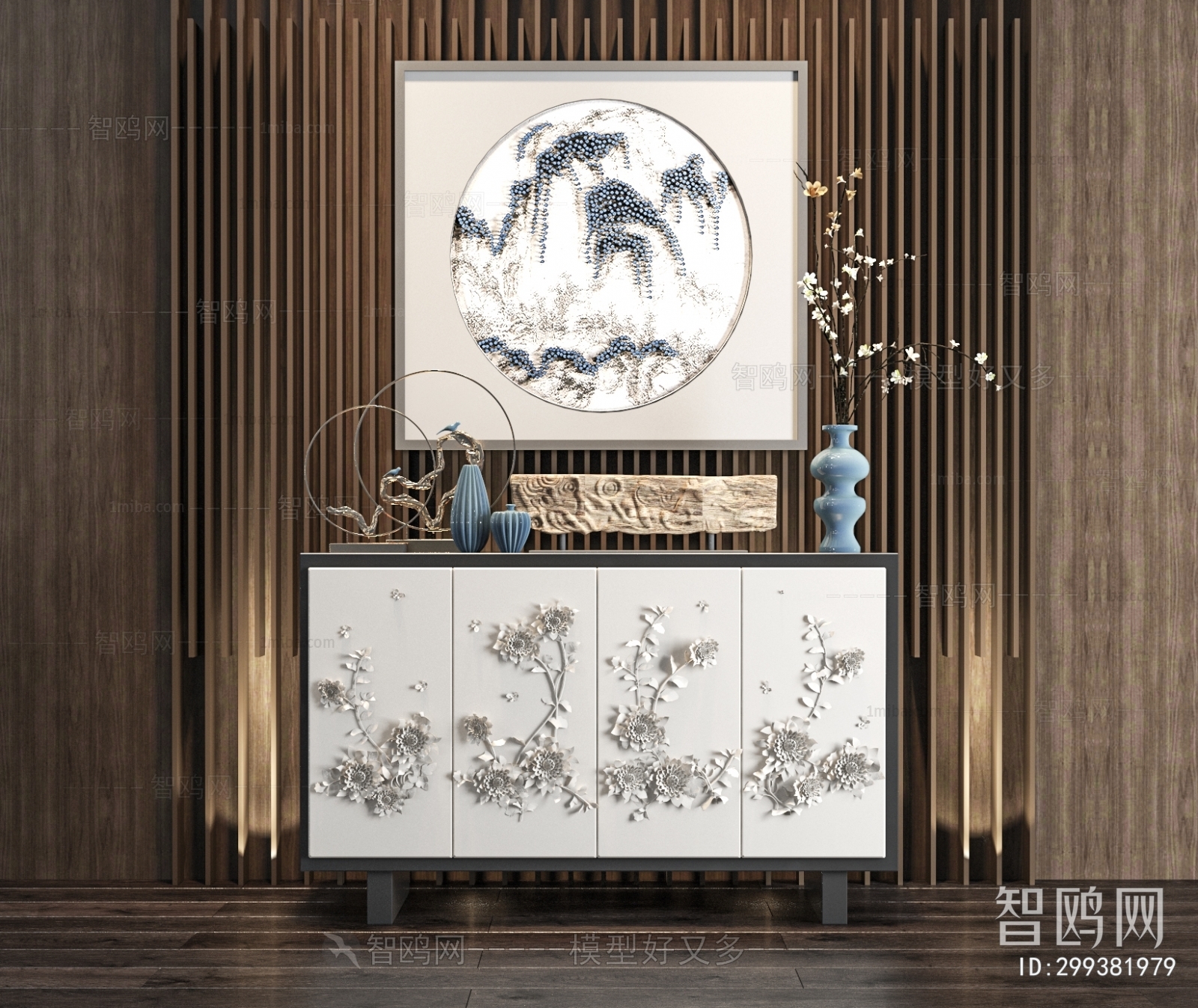 New Chinese Style Side Cabinet/Entrance Cabinet