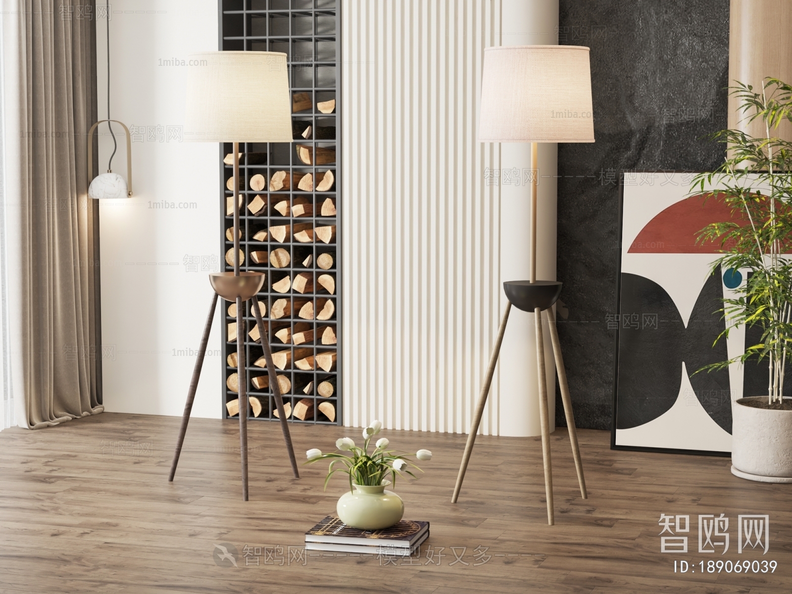 New Chinese Style Floor Lamp