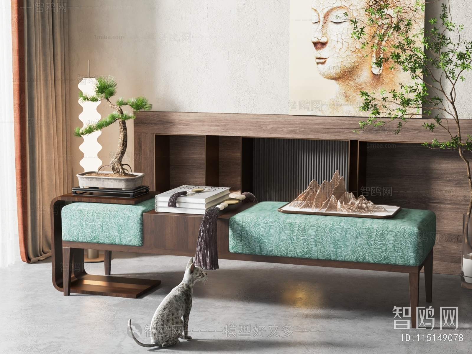 New Chinese Style Bench