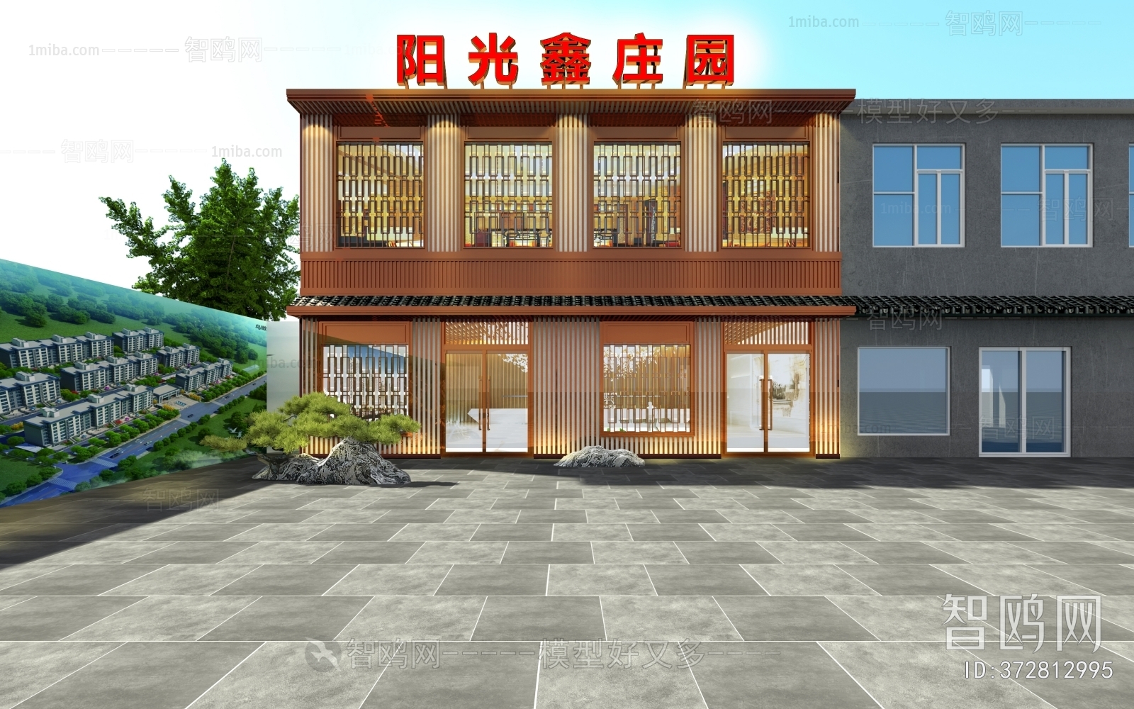 New Chinese Style Facade Element