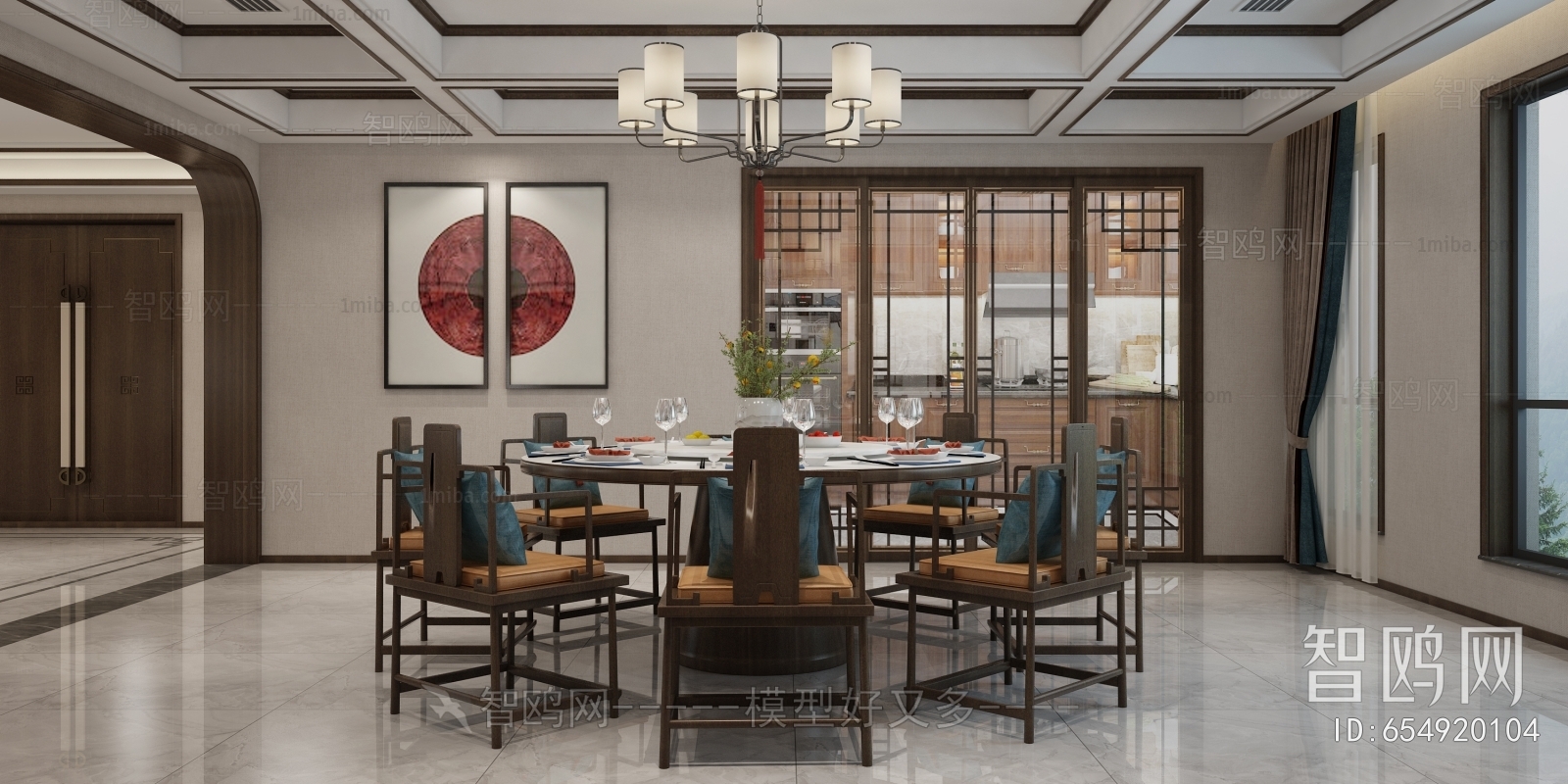 New Chinese Style Dining Room