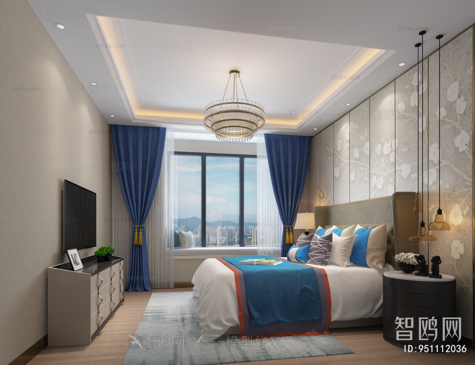 New Chinese Style Bedroom