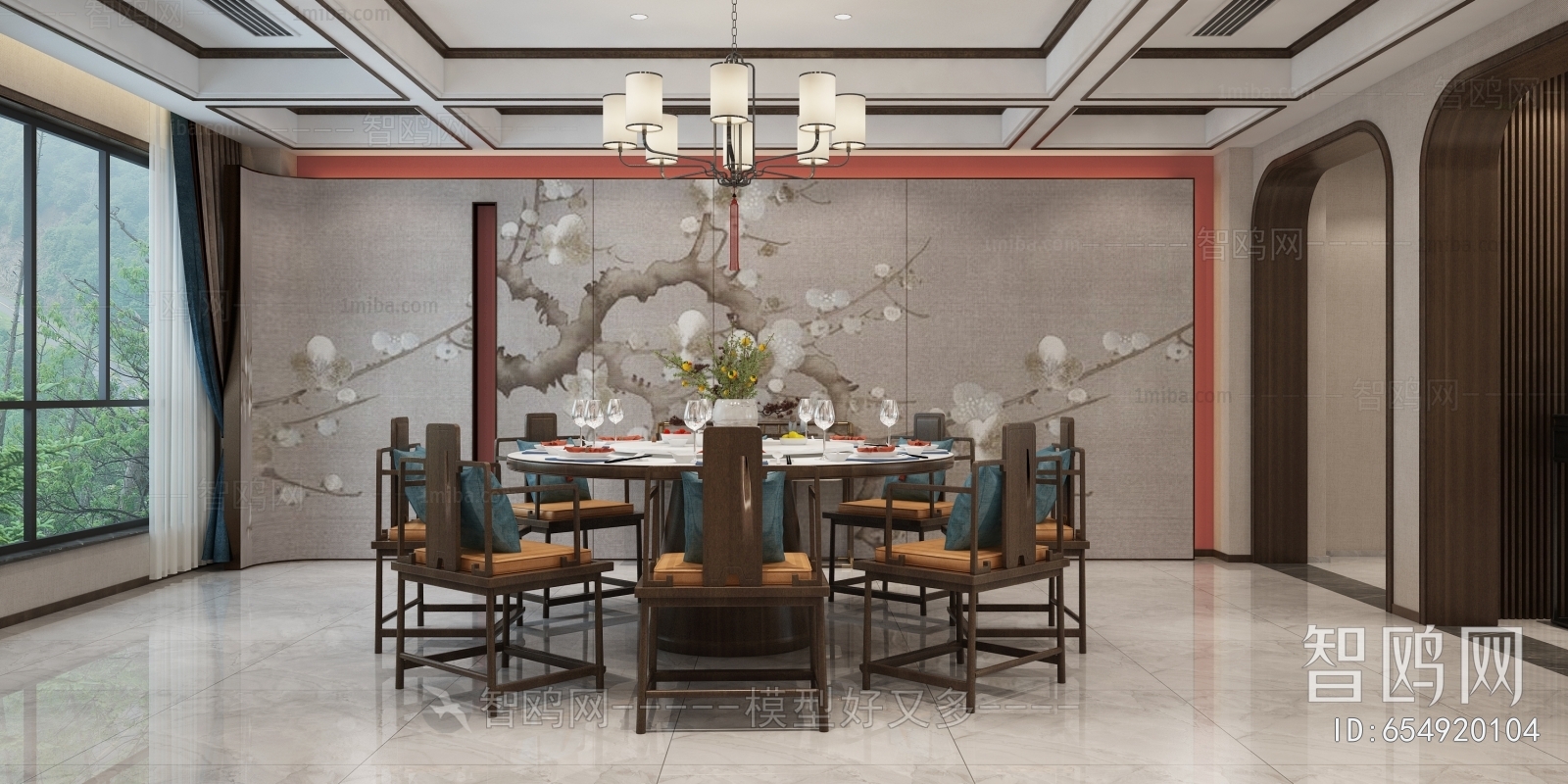 New Chinese Style Dining Room