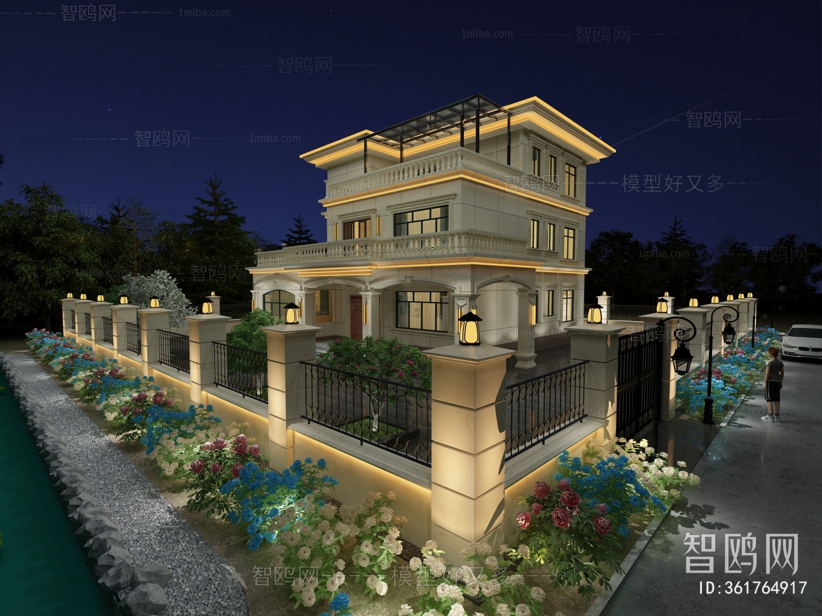 European Style Classical Style Villa Appearance