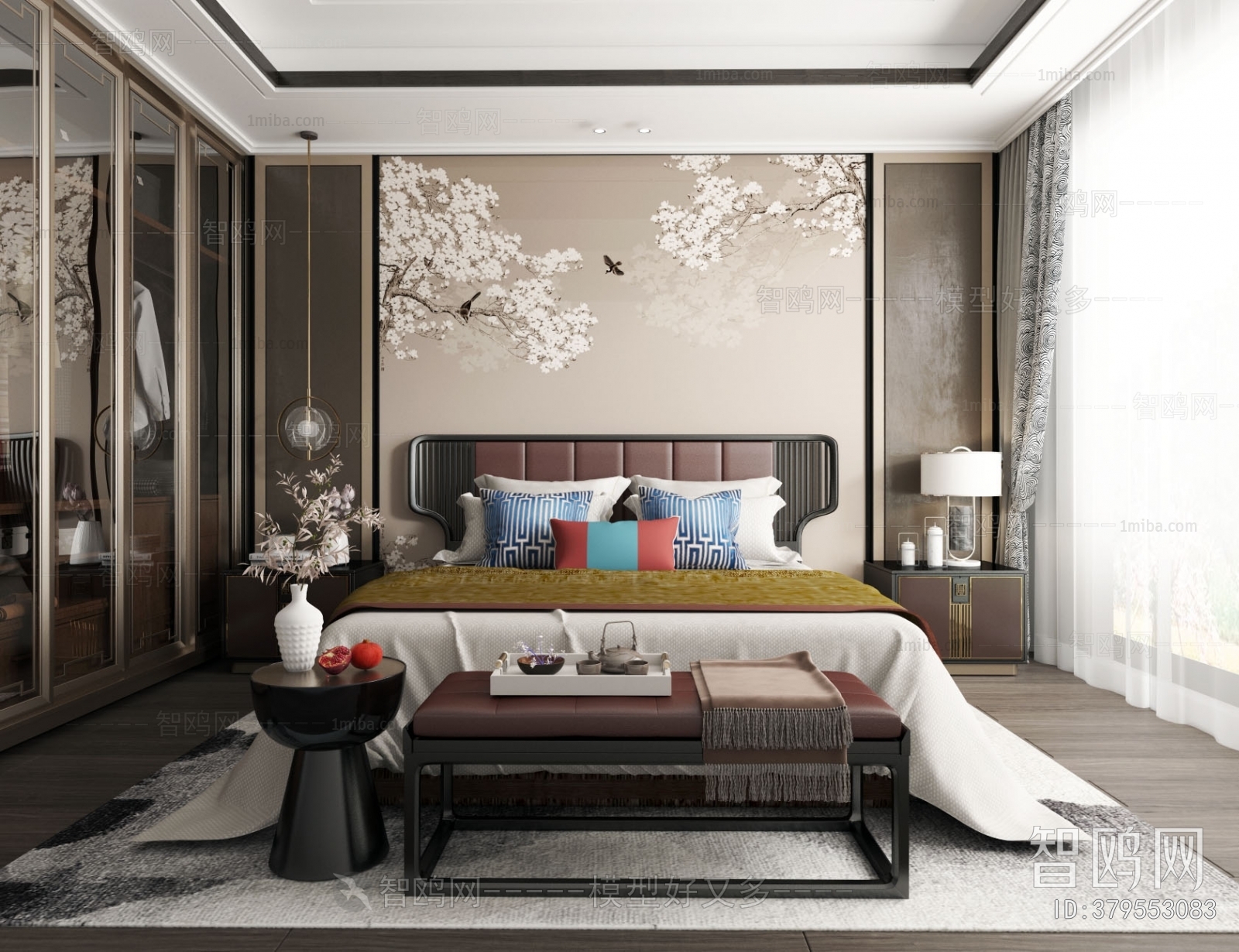 New Chinese Style Bedroom