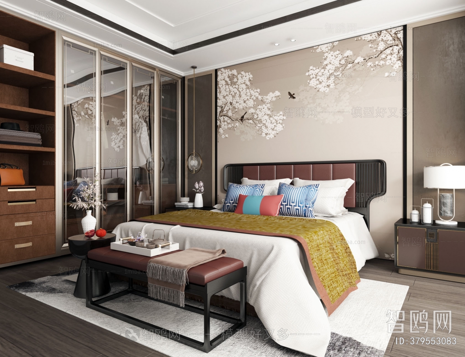 New Chinese Style Bedroom