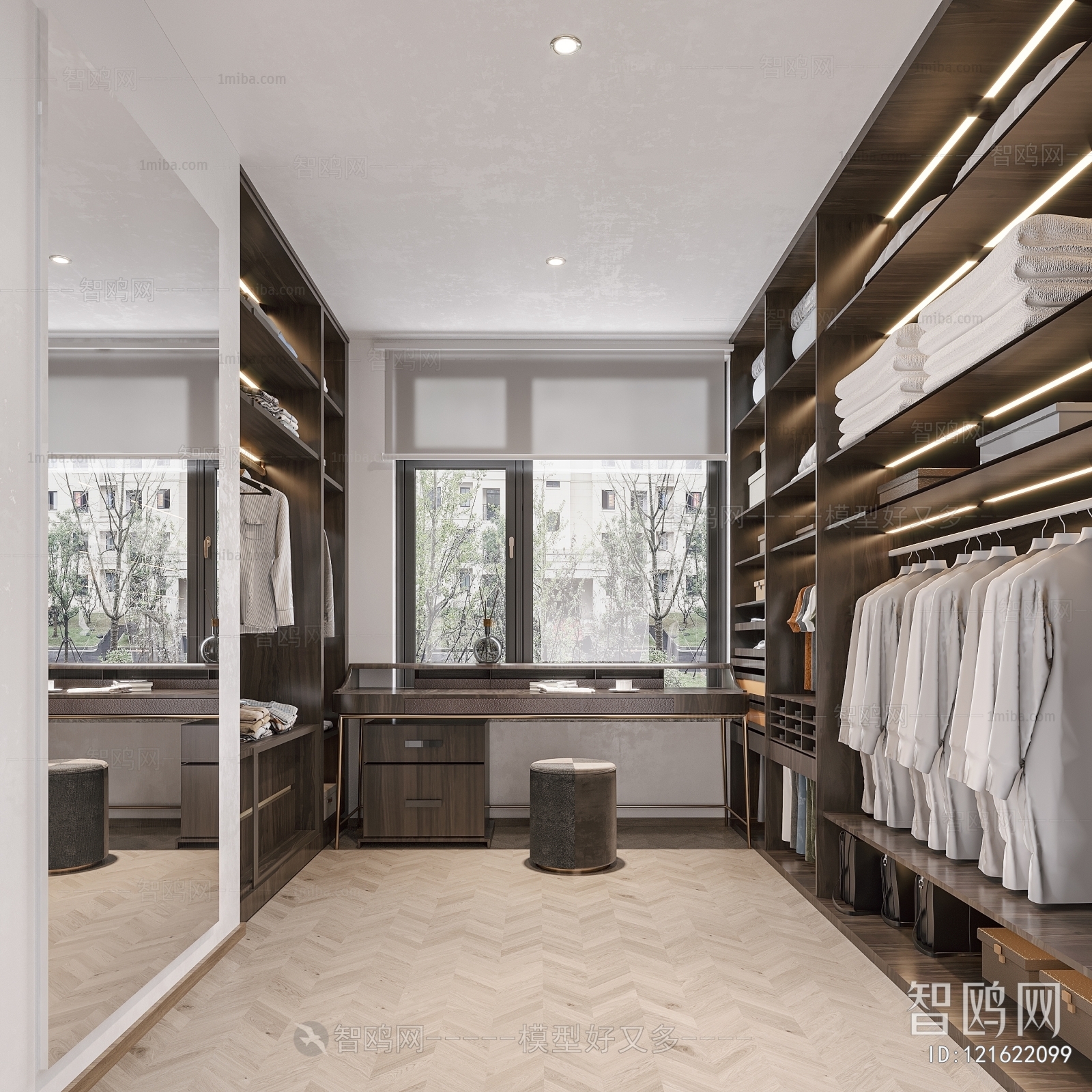 Modern Clothes Storage Area