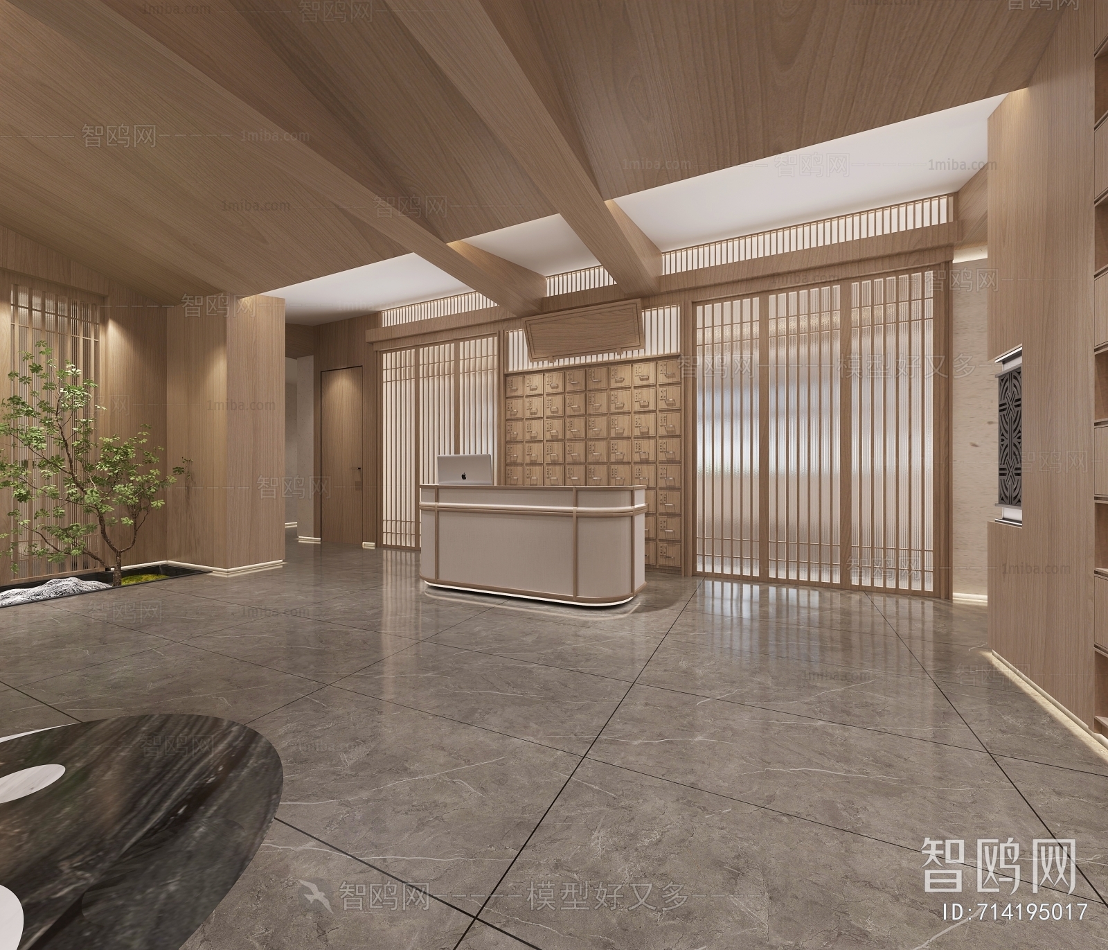 New Chinese Style Office Reception Desk