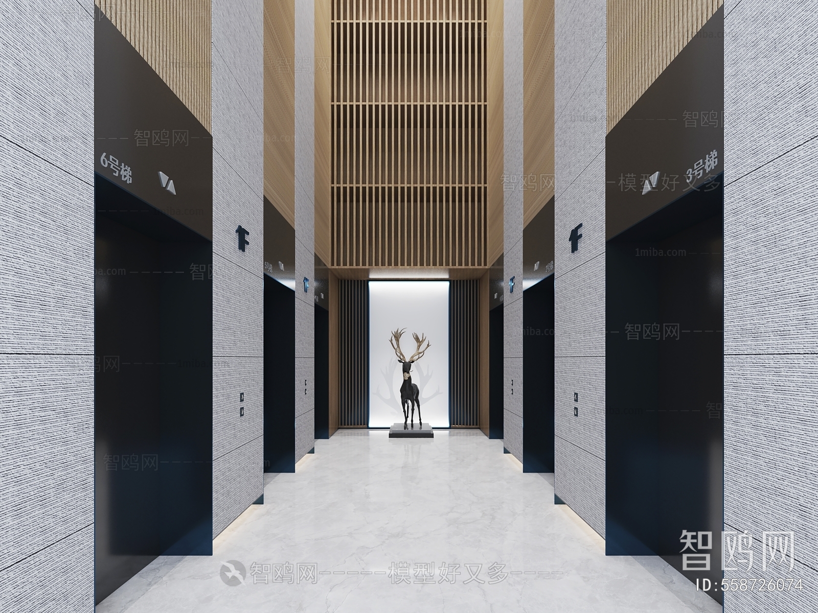 Modern Elevator Hall