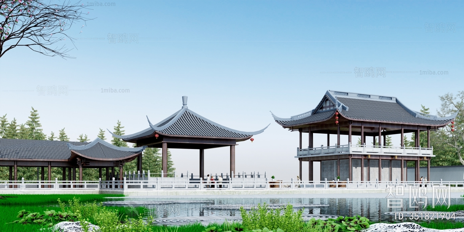 Chinese Style Ancient Architectural Buildings