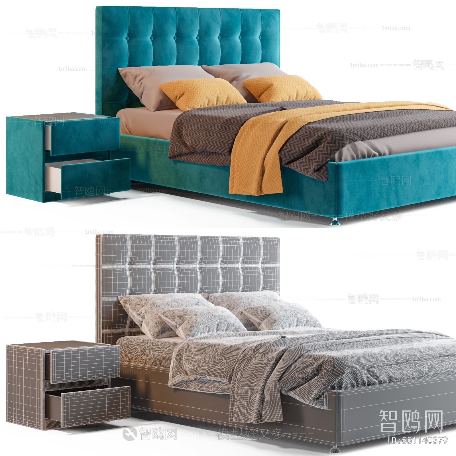 Modern Double Bed