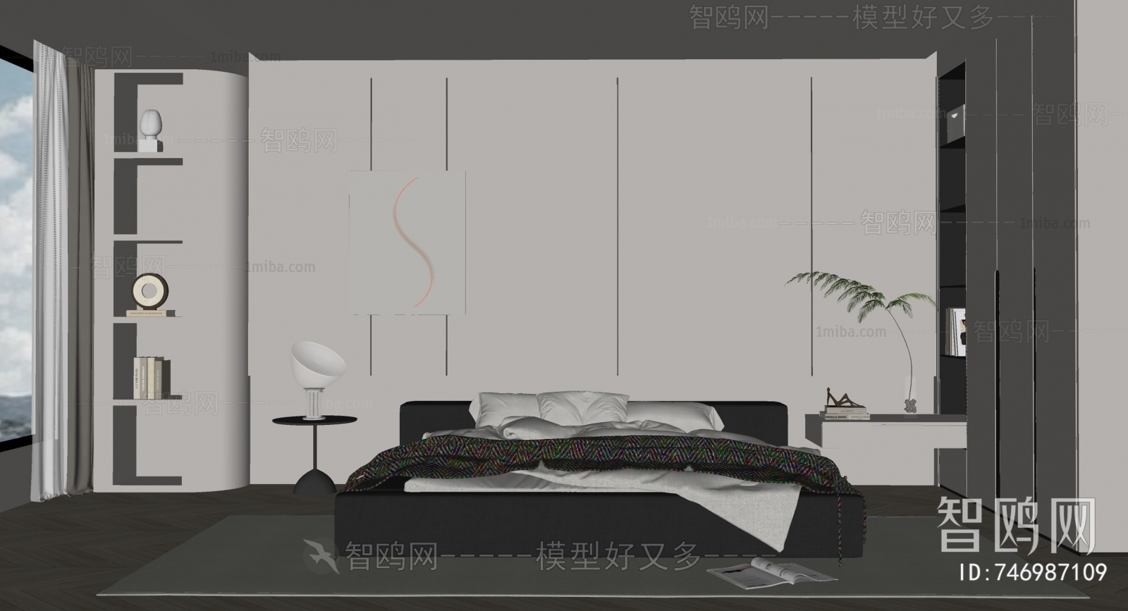 Modern Wabi-sabi Style Bedroom