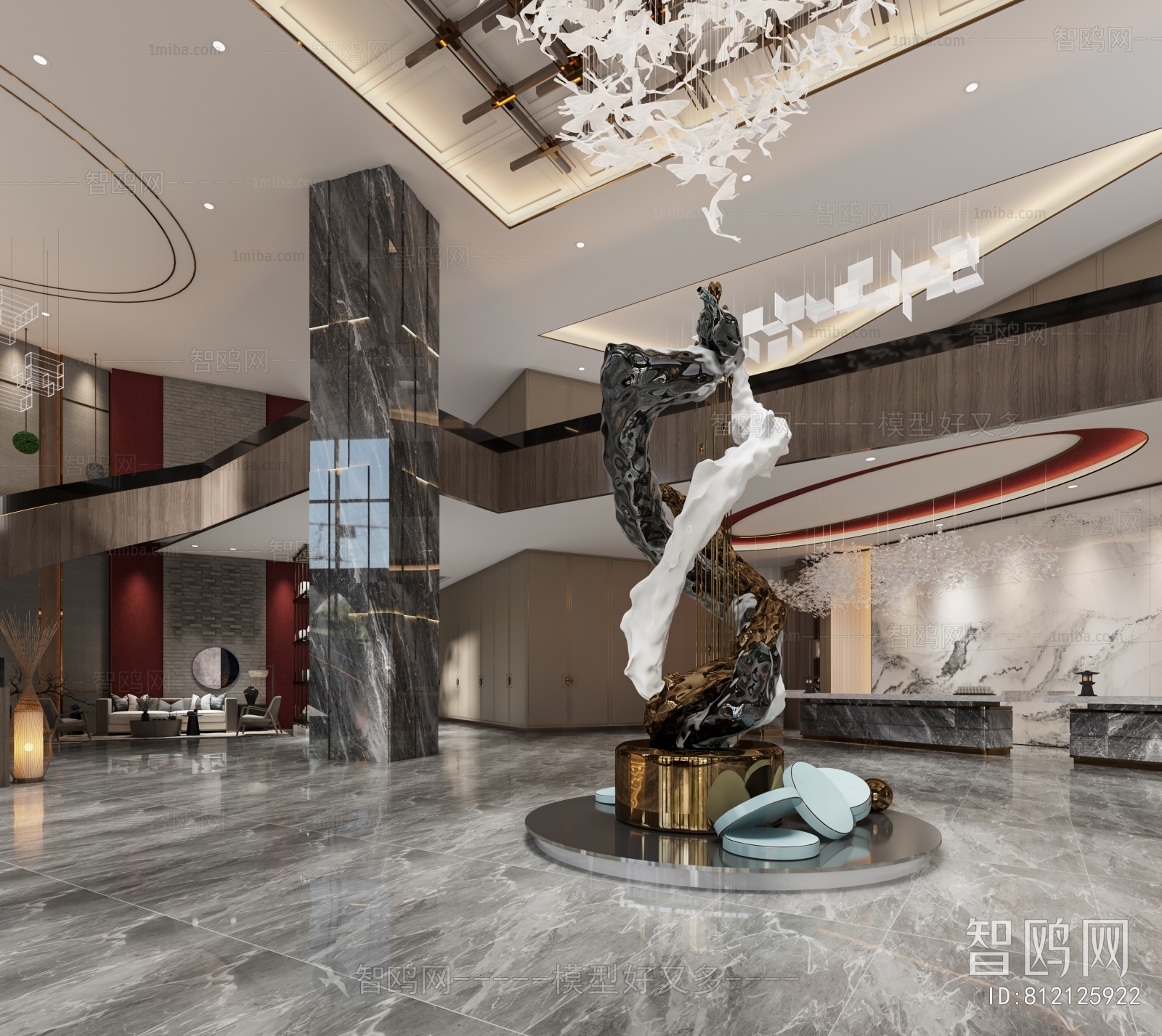 New Chinese Style Lobby Hall