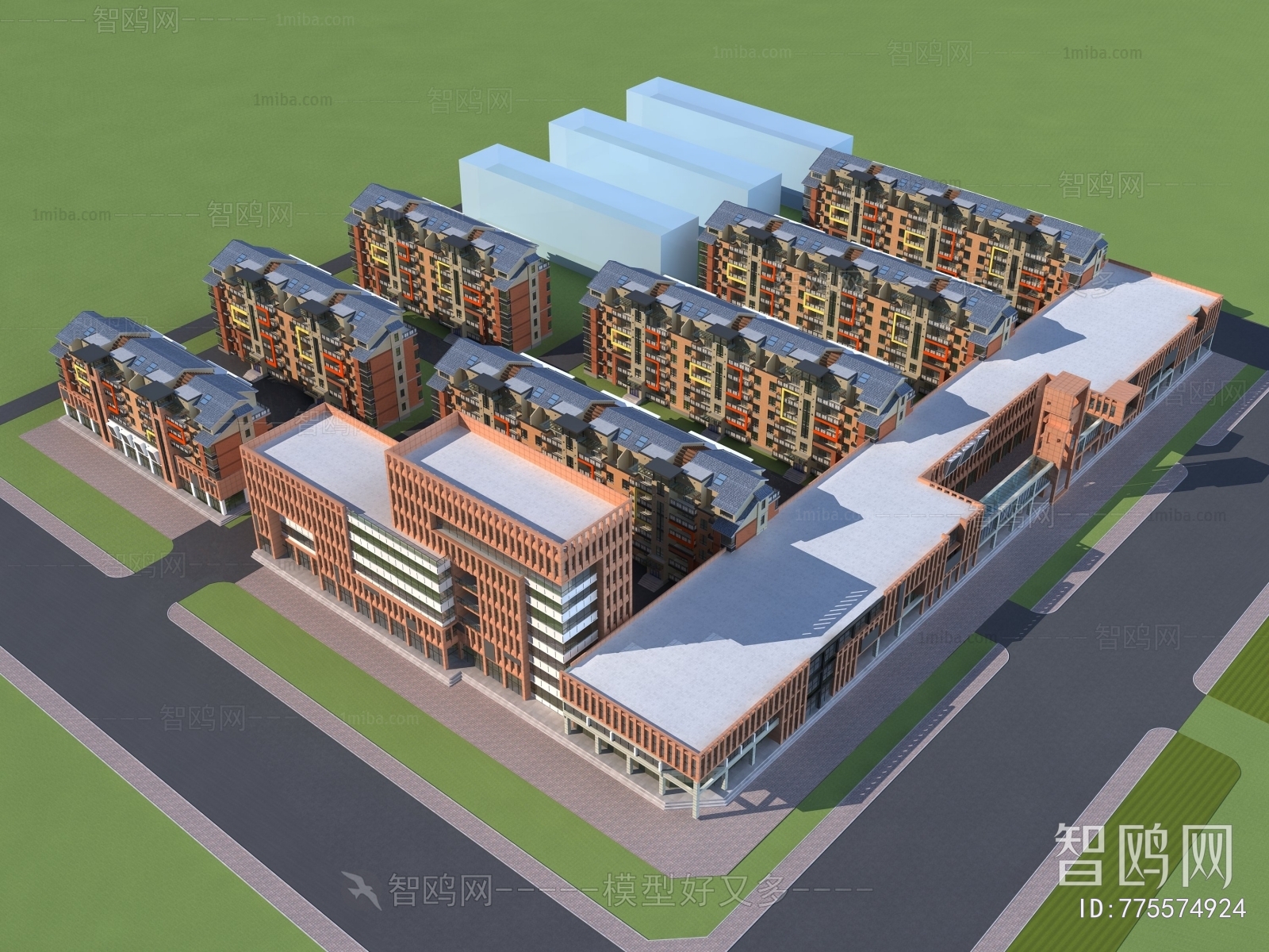 New Chinese Style Building Appearance