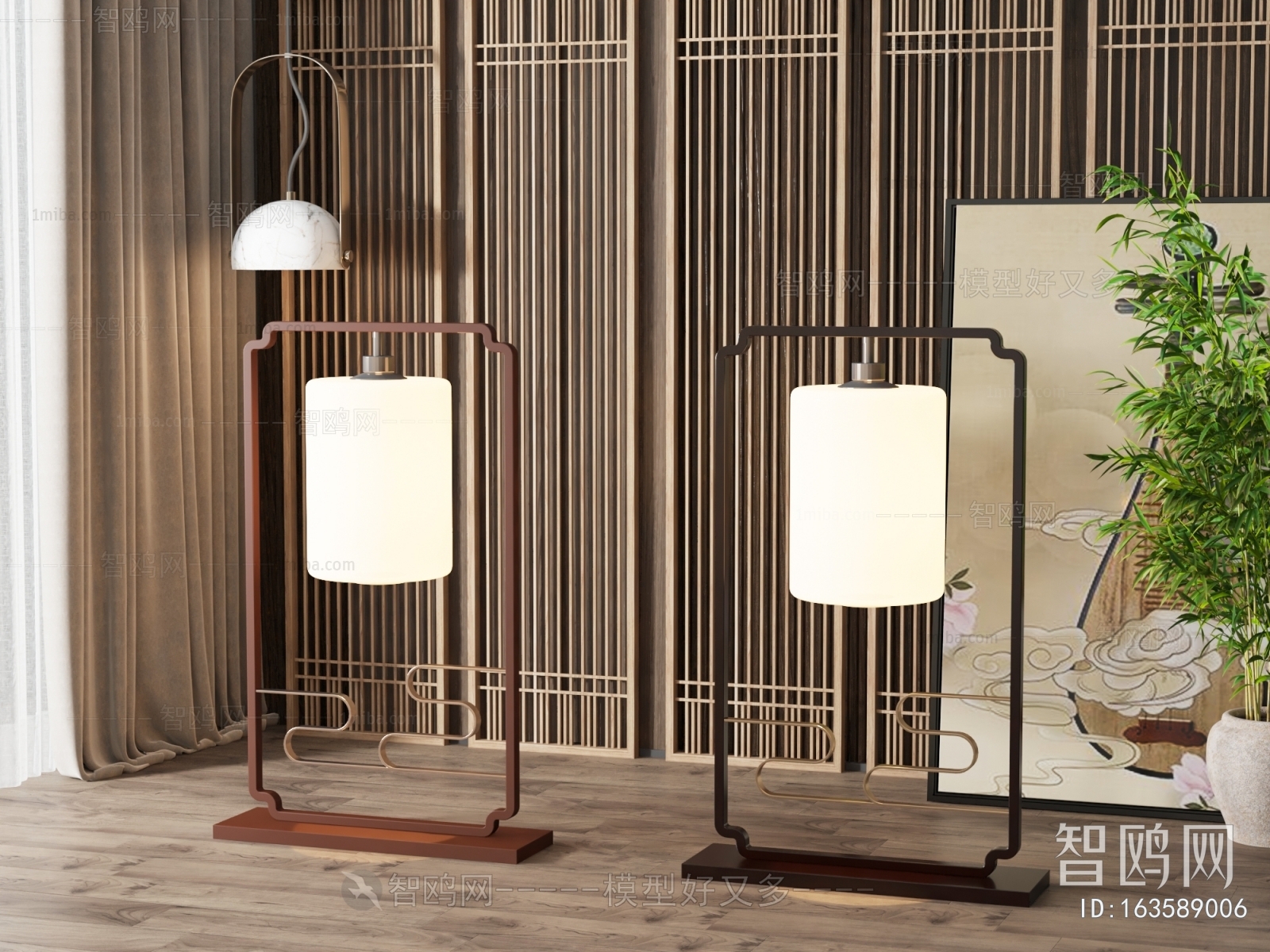 New Chinese Style Floor Lamp