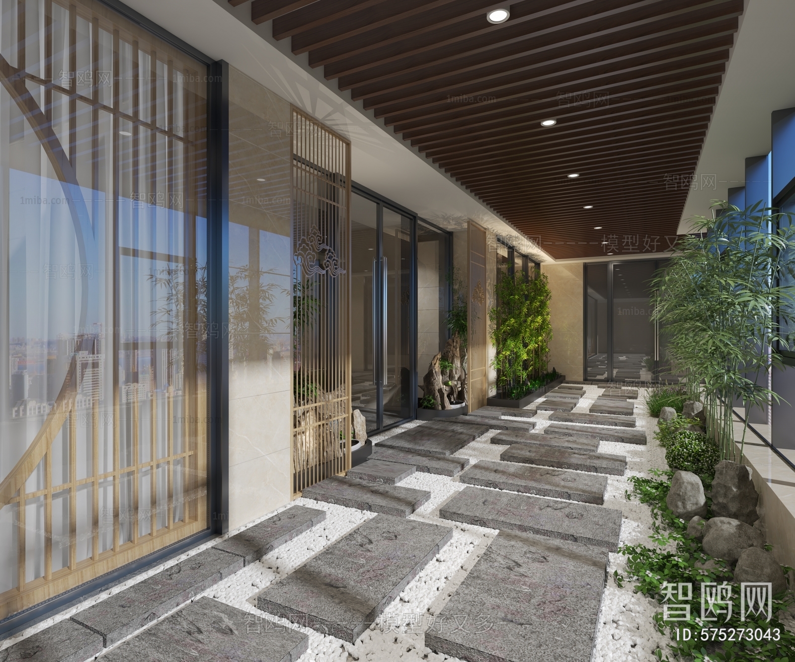 New Chinese Style Courtyard/landscape