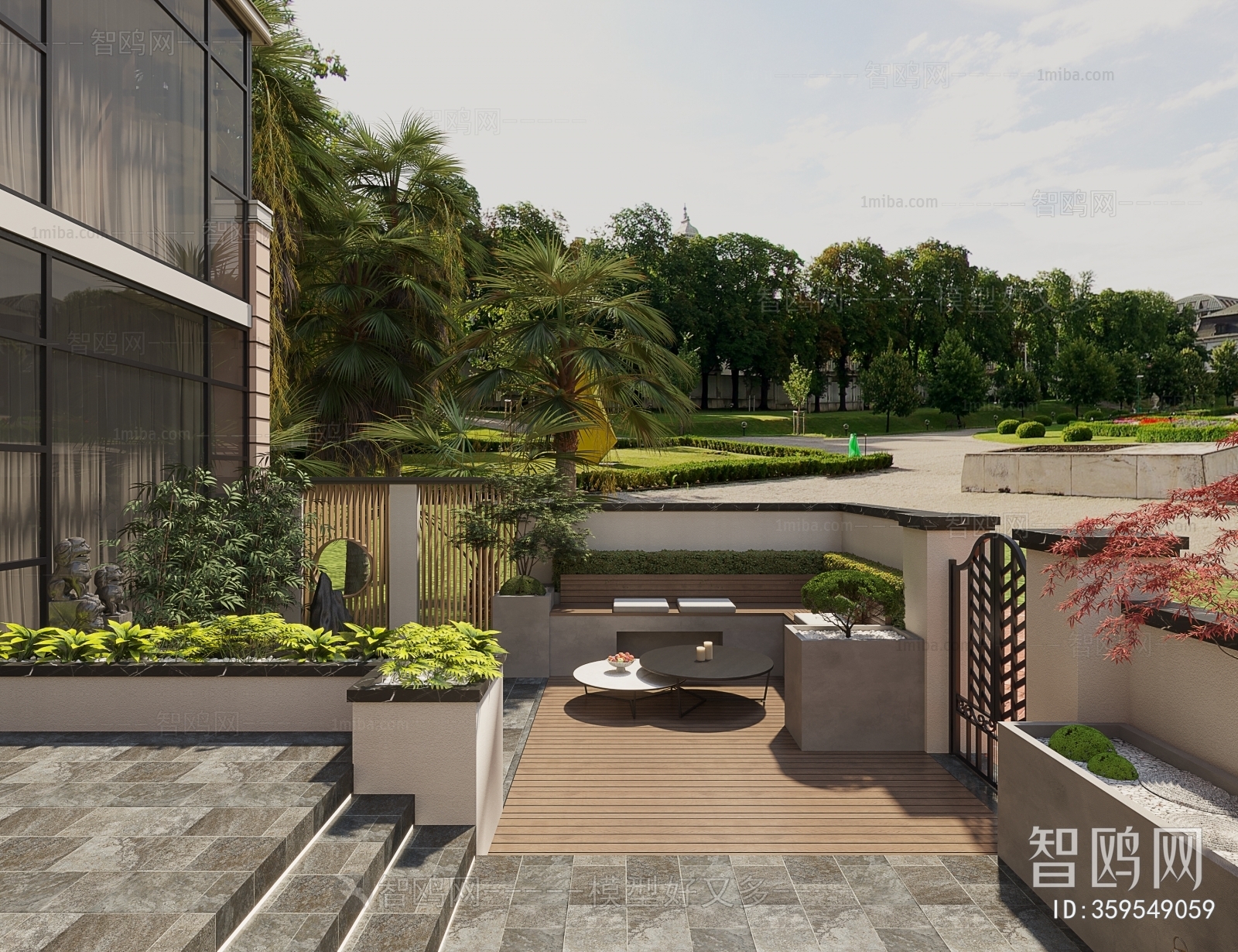 New Chinese Style Courtyard/landscape