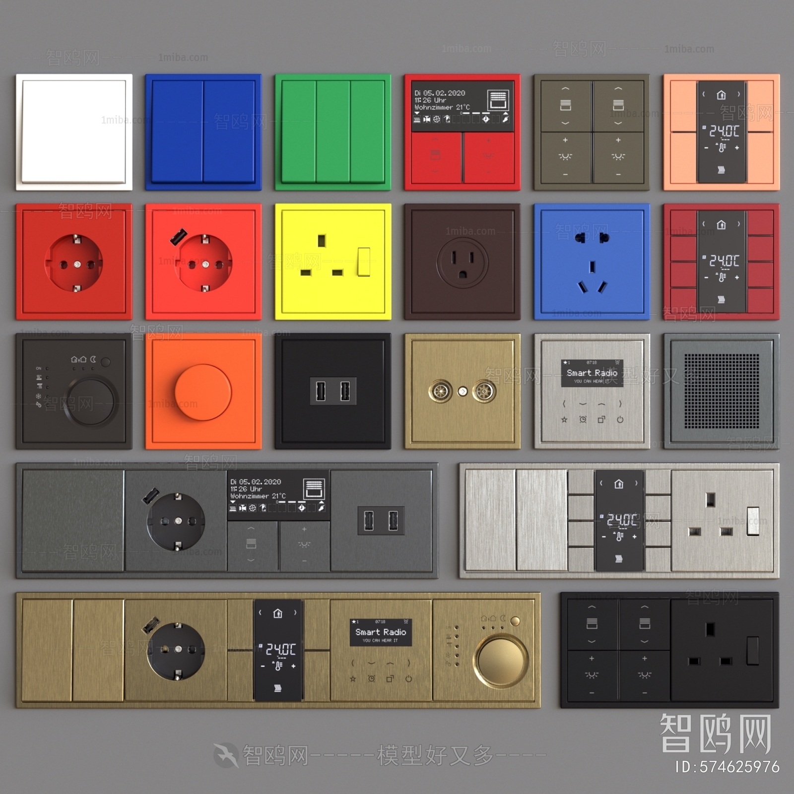 Modern Switch Socket Panel