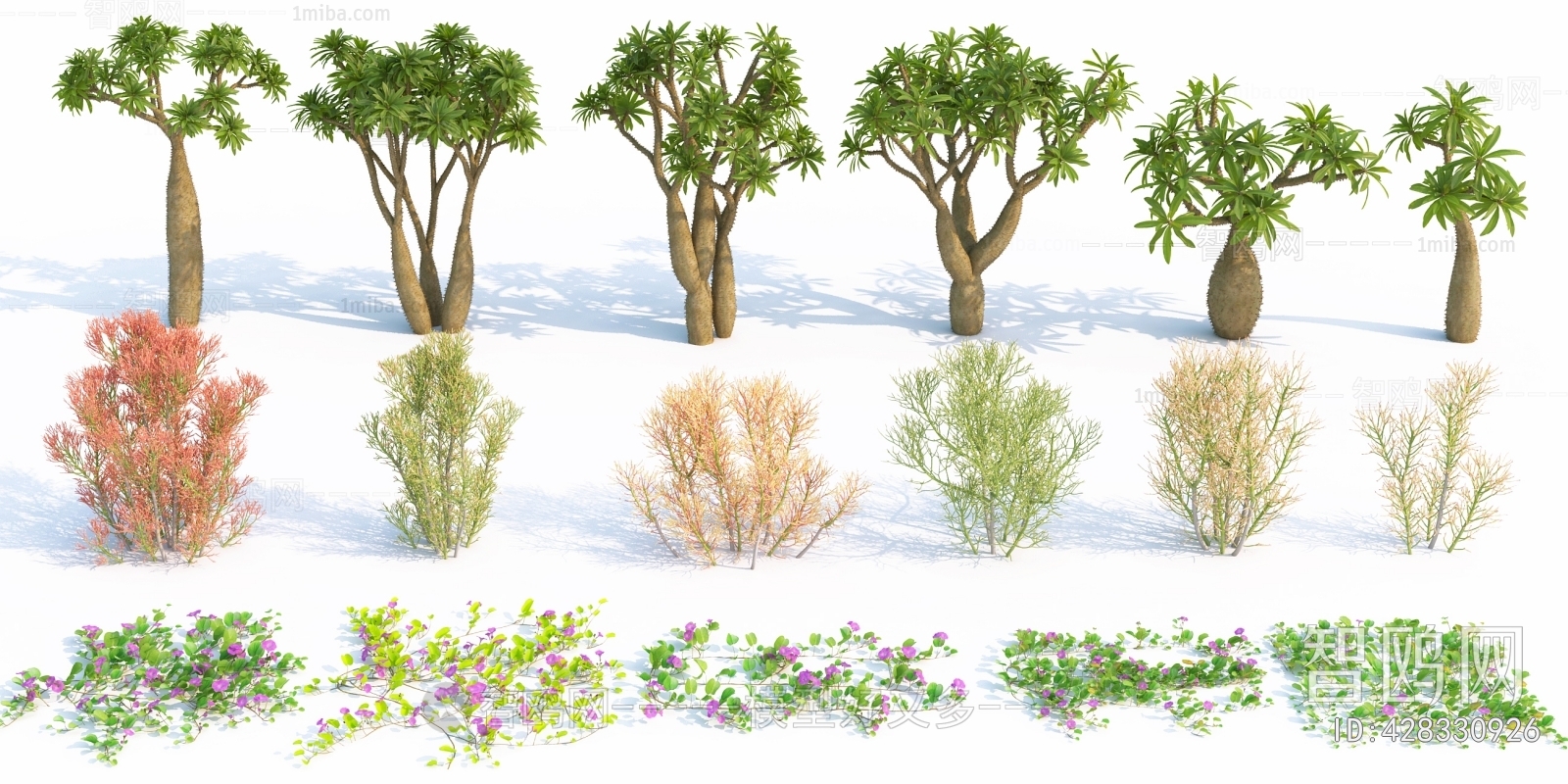 Modern Flowers And Grass