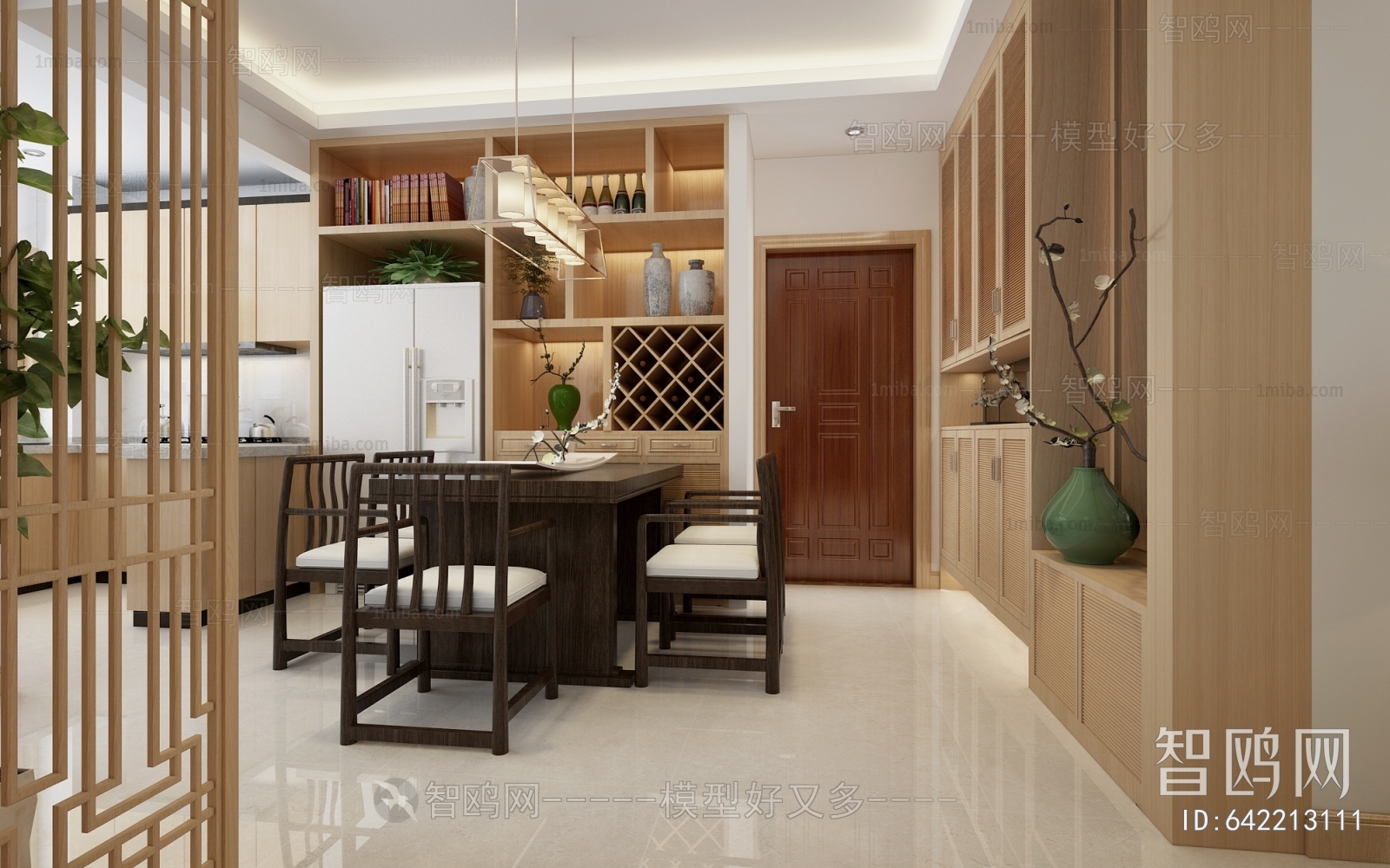 New Chinese Style A Living Room