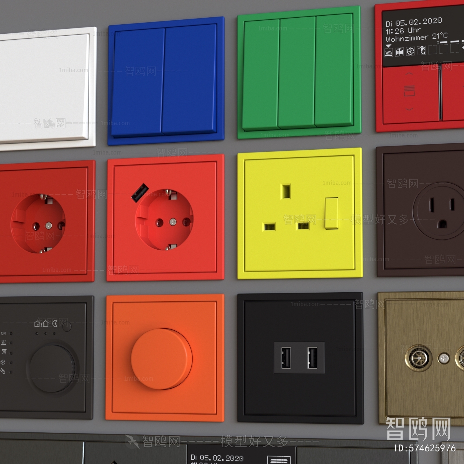 Modern Switch Socket Panel