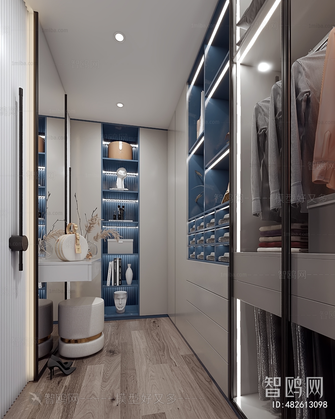 Modern Clothes Storage Area