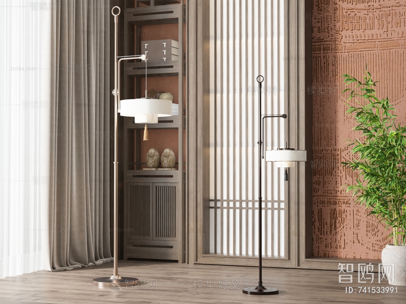 New Chinese Style Floor Lamp