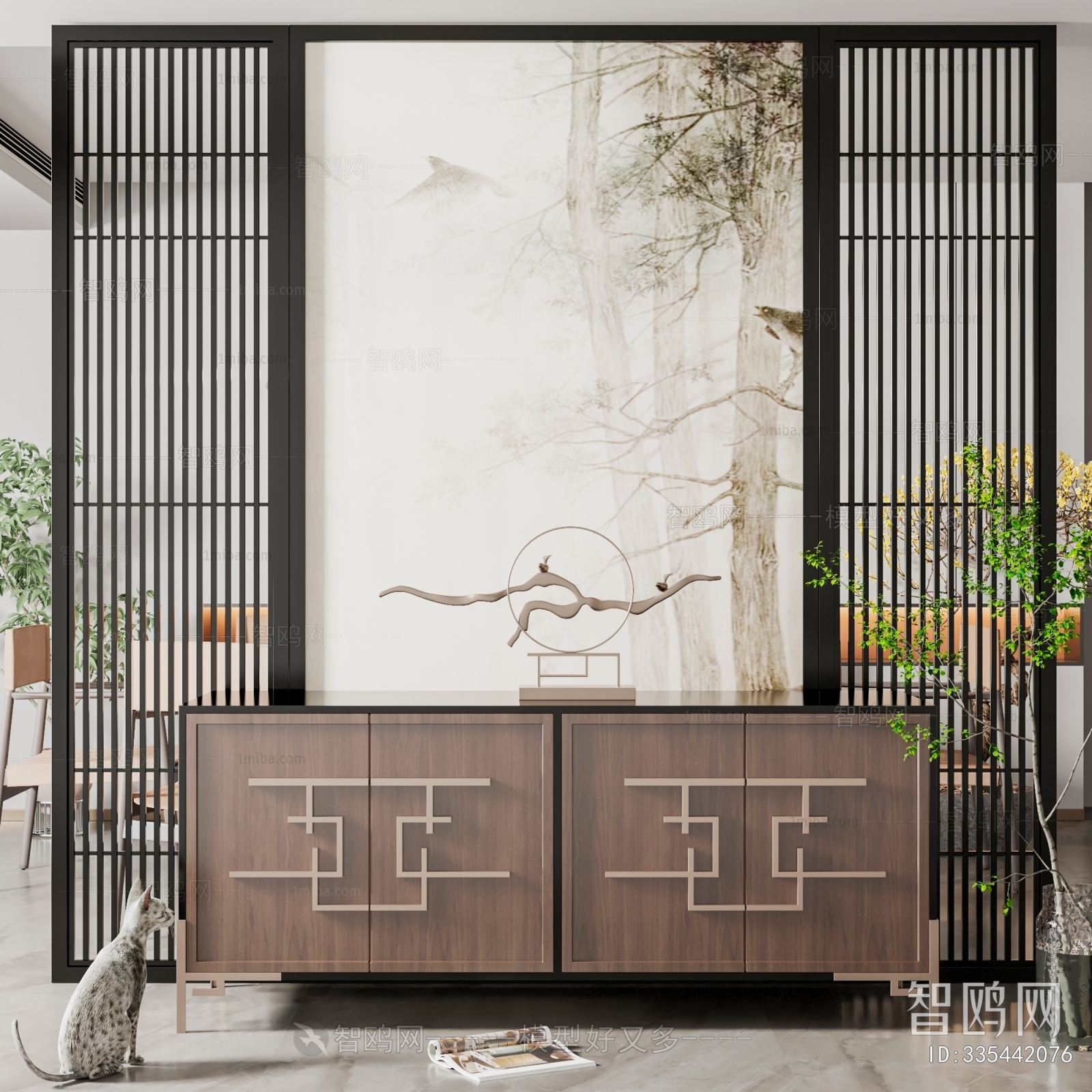 New Chinese Style Side Cabinet/Entrance Cabinet