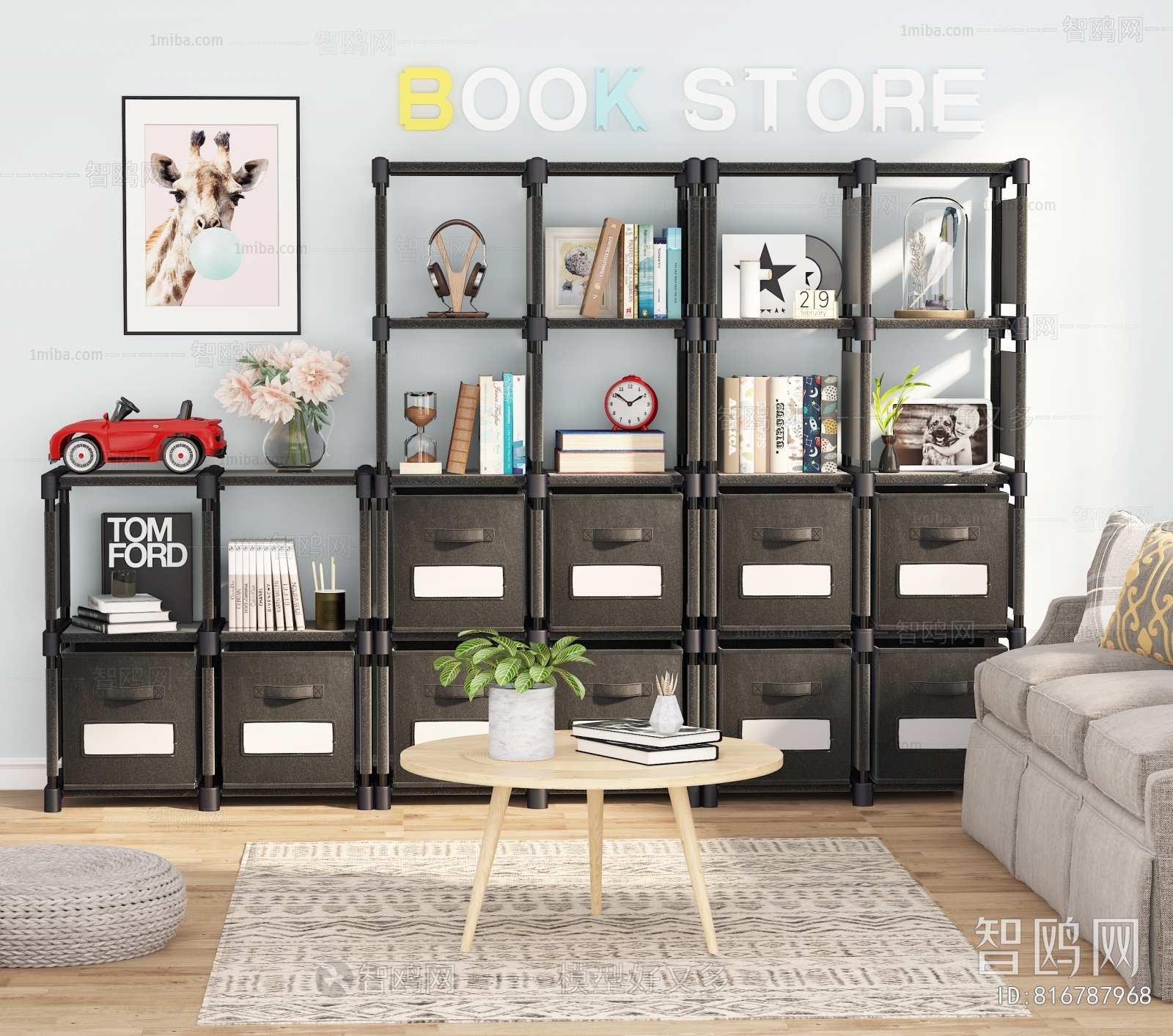 Nordic Style Bookcase