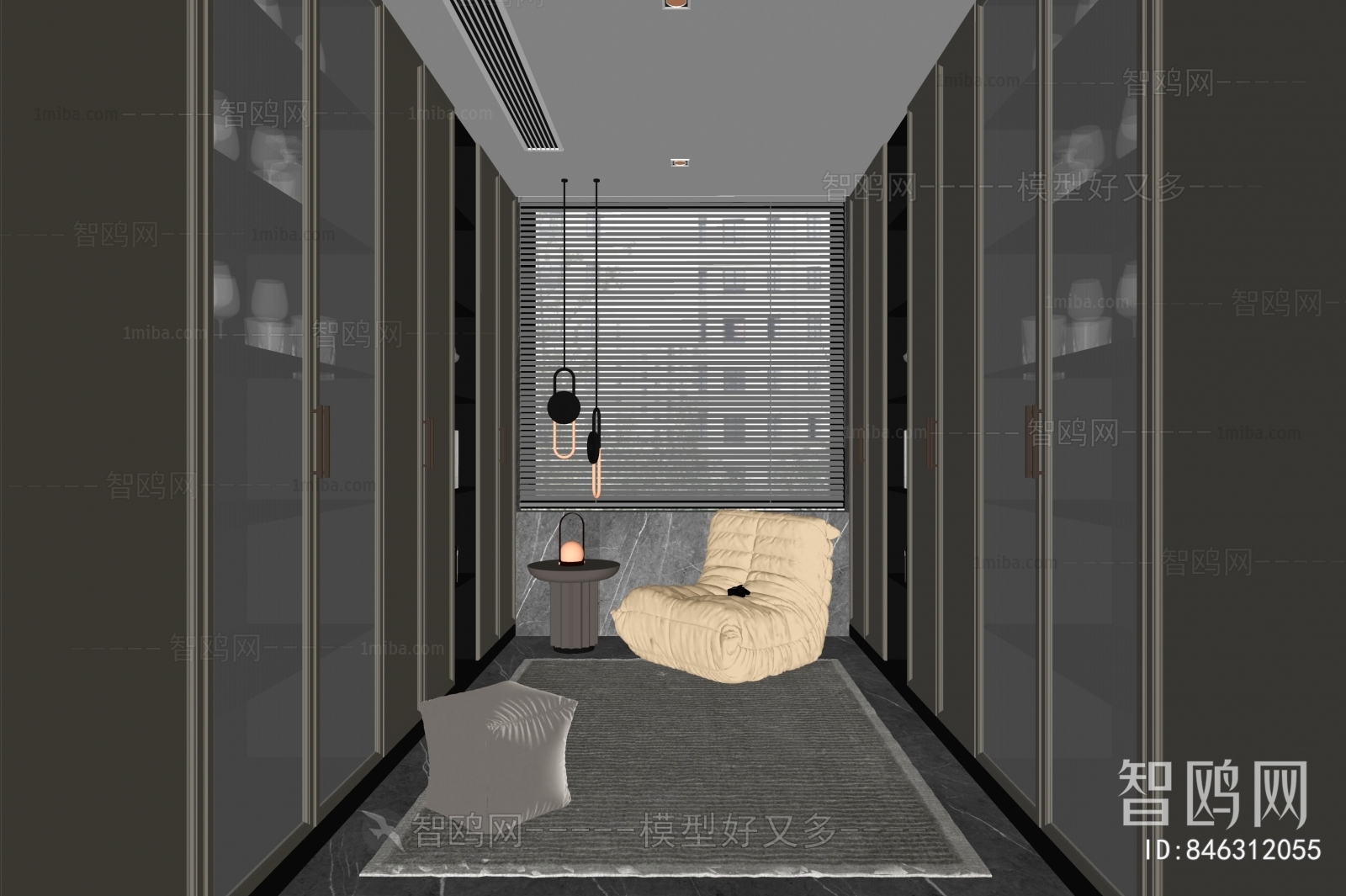 Modern Clothes Storage Area