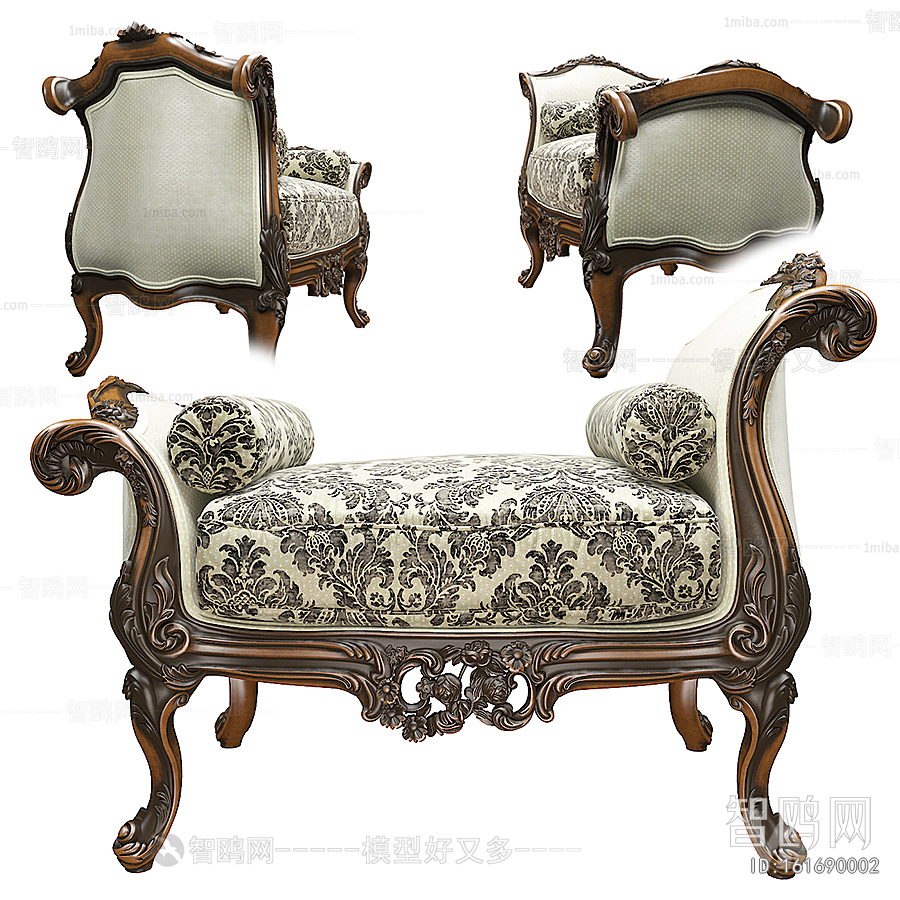 French Style Classical Style Stool