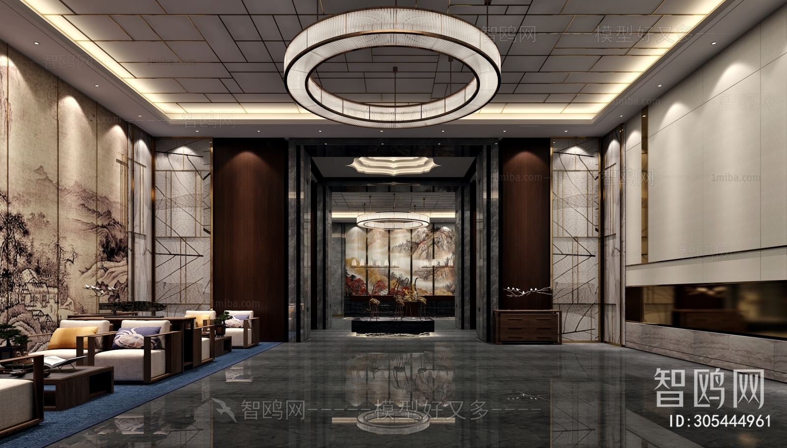 New Chinese Style Lobby Hall