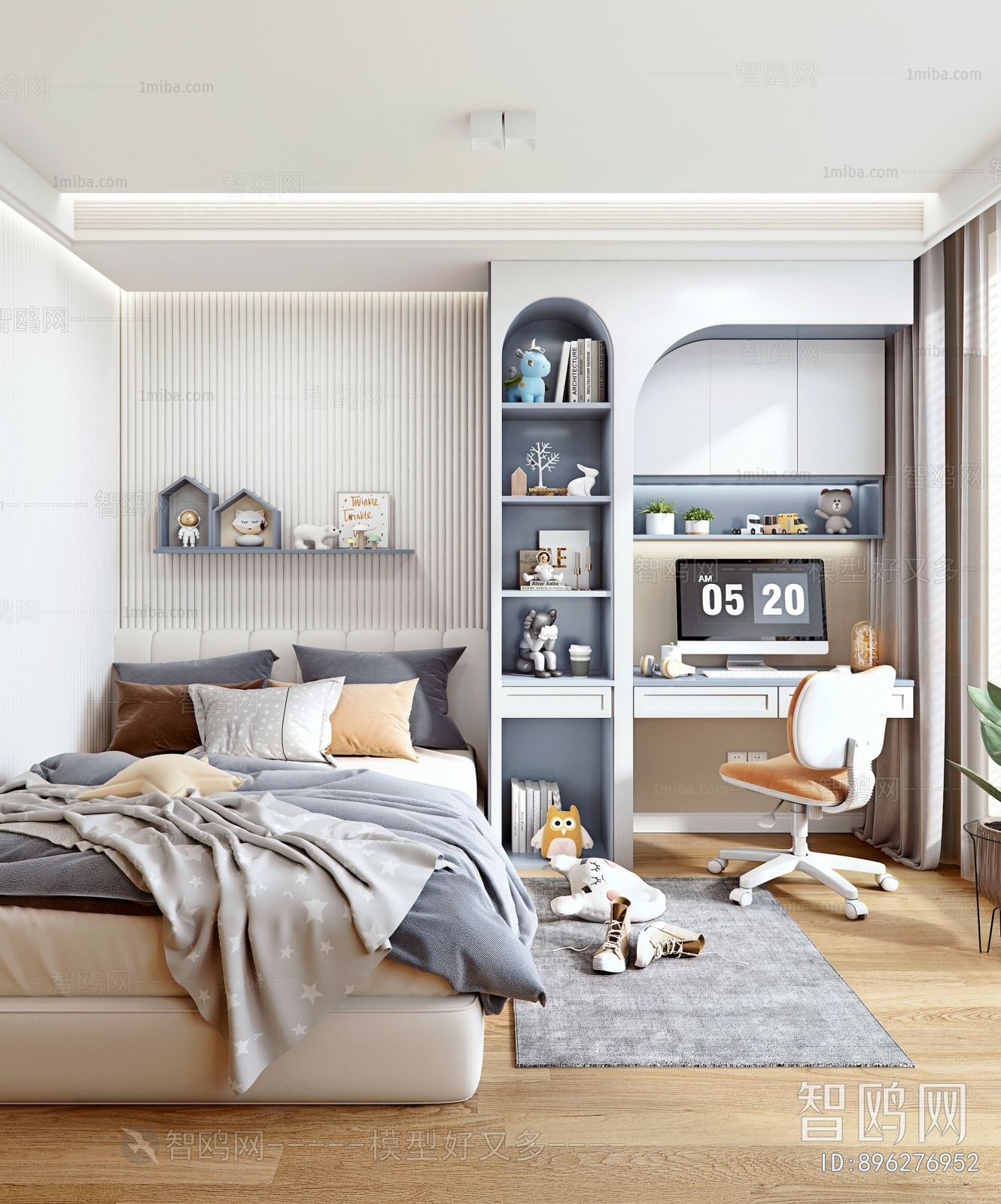 Modern Boy's Room And Son's Room