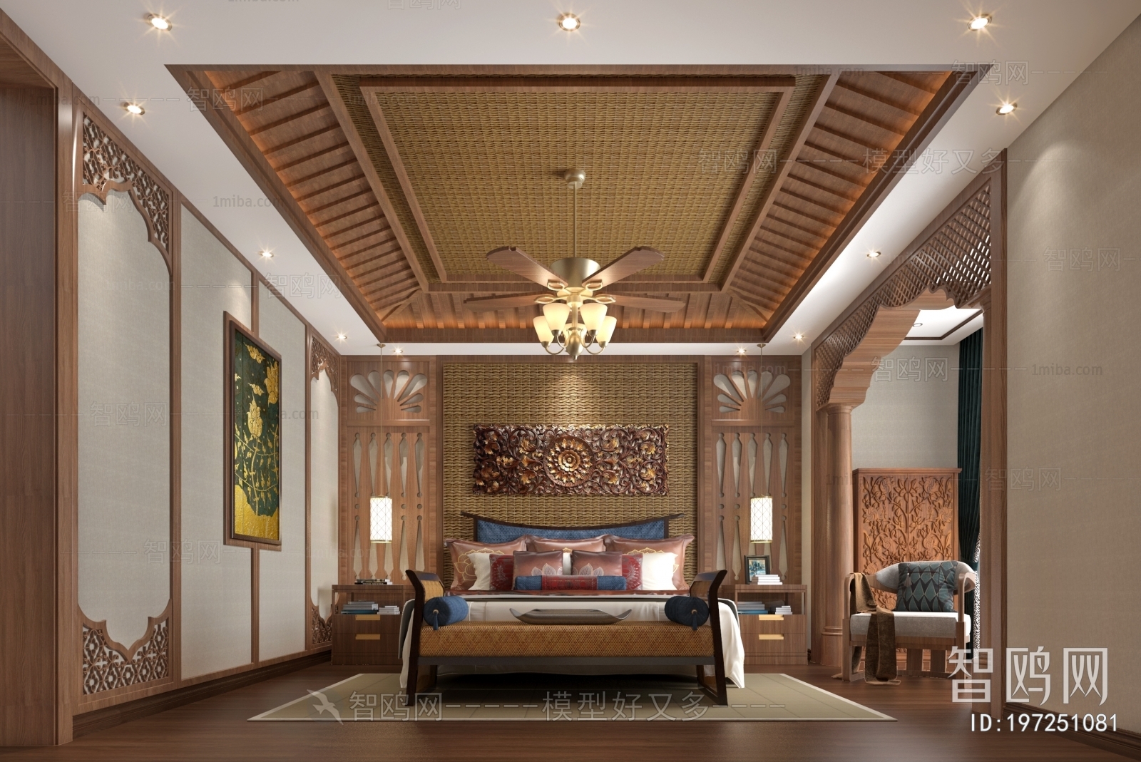 Southeast Asian Style Bedroom