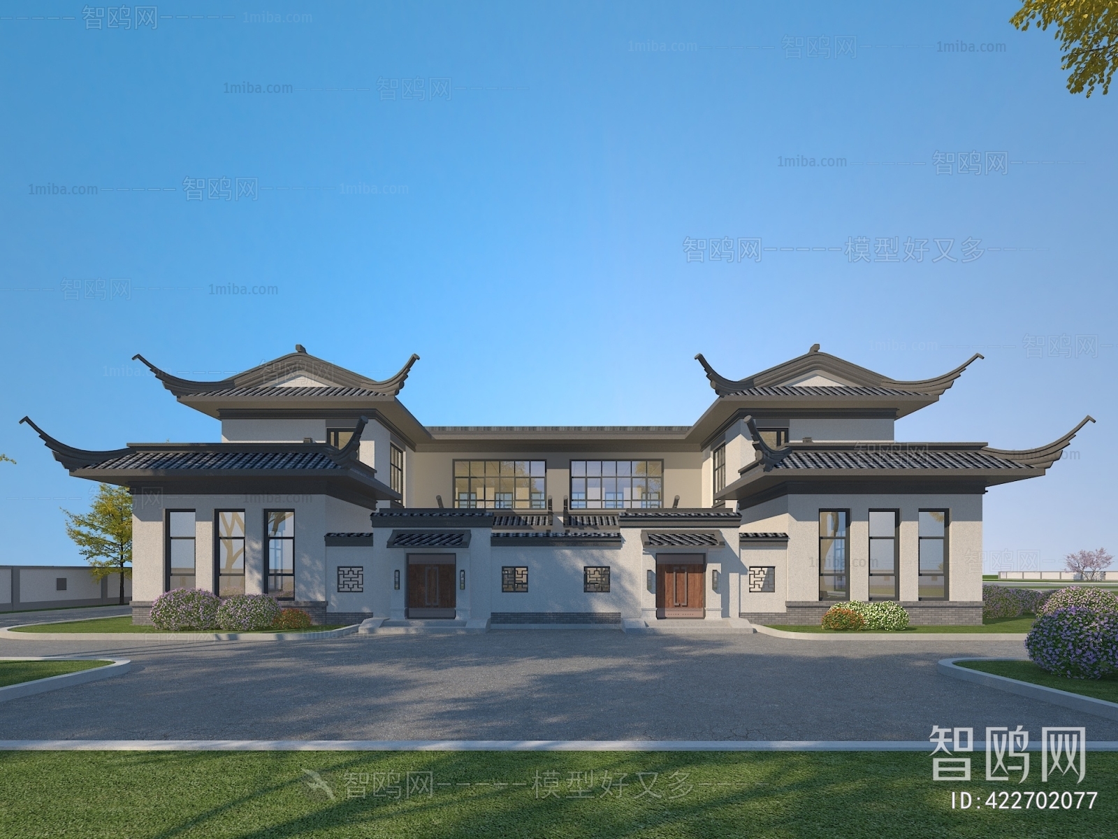 New Chinese Style Building Appearance