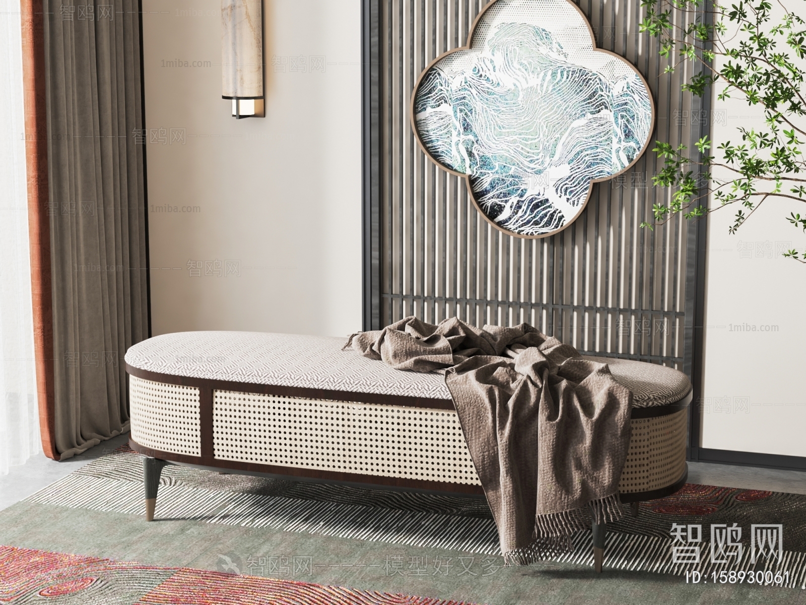 New Chinese Style Bench