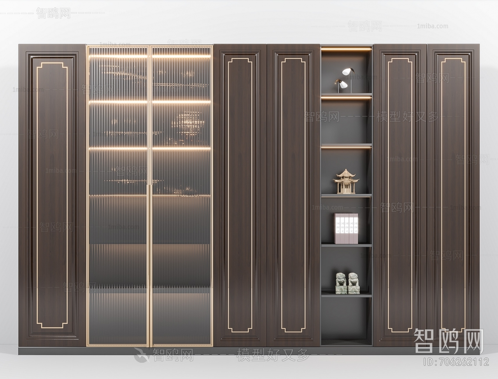 New Chinese Style Wine Cabinet