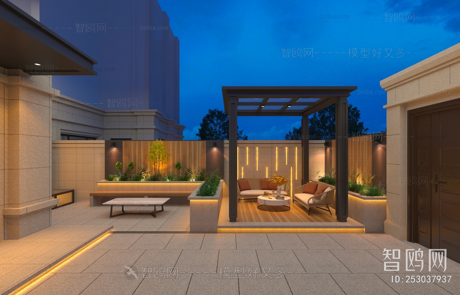 Modern Courtyard/landscape